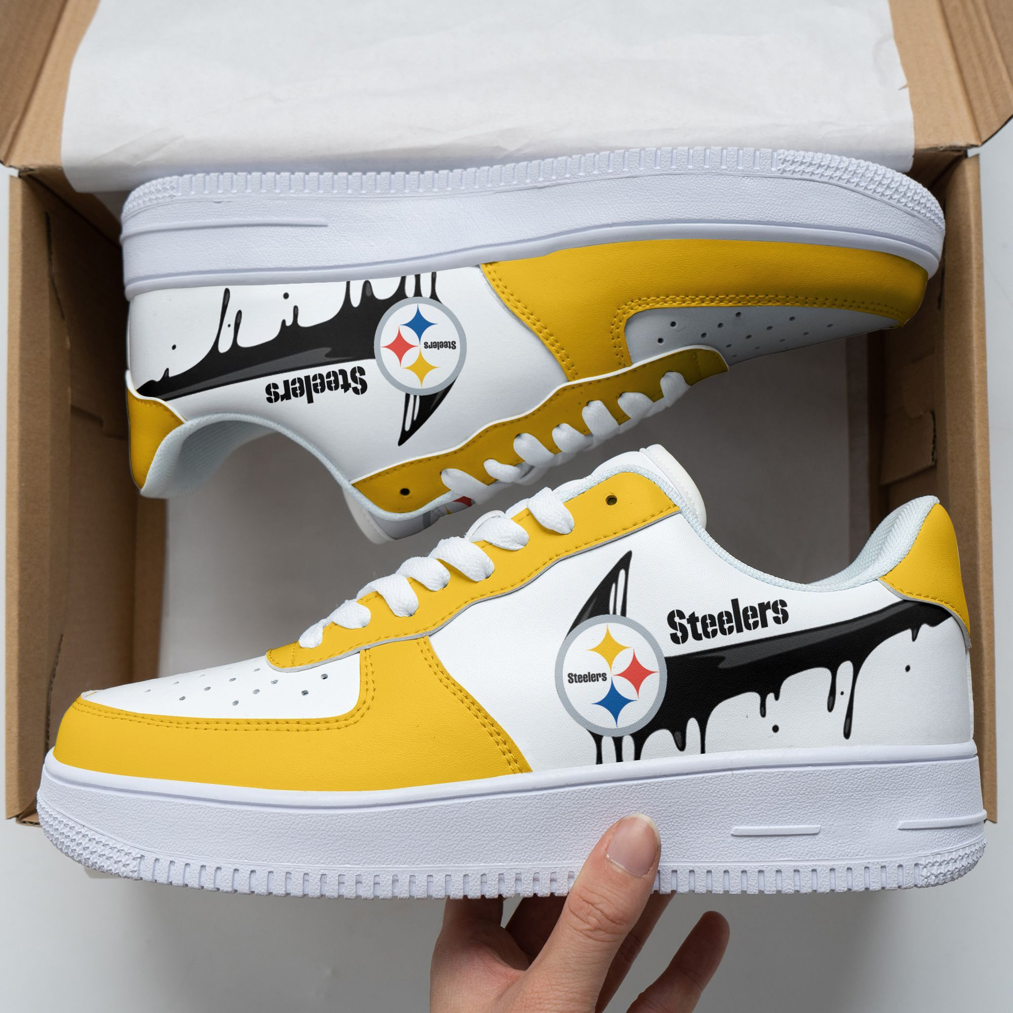 Pittsburgh Steelers Air Force 1 Sneakers 92 For Men Women