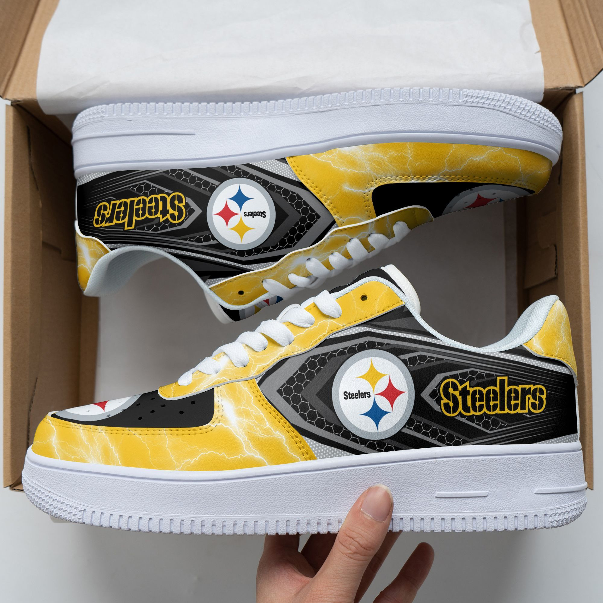 Pittsburgh Steelers Air Force 1 Sneakers 66 For Men Women