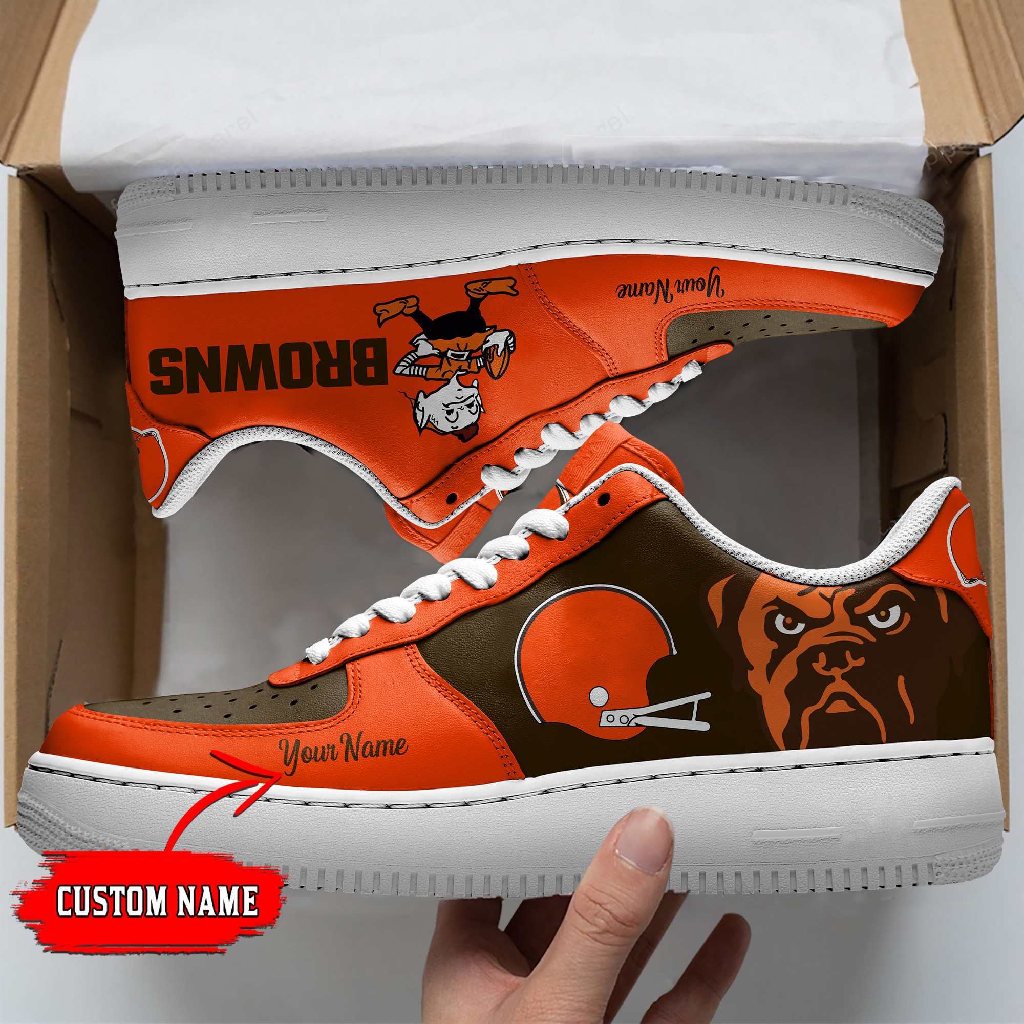 Cleveland Browns Personalized Air Force 1 Shoes Bg14 For Men Women