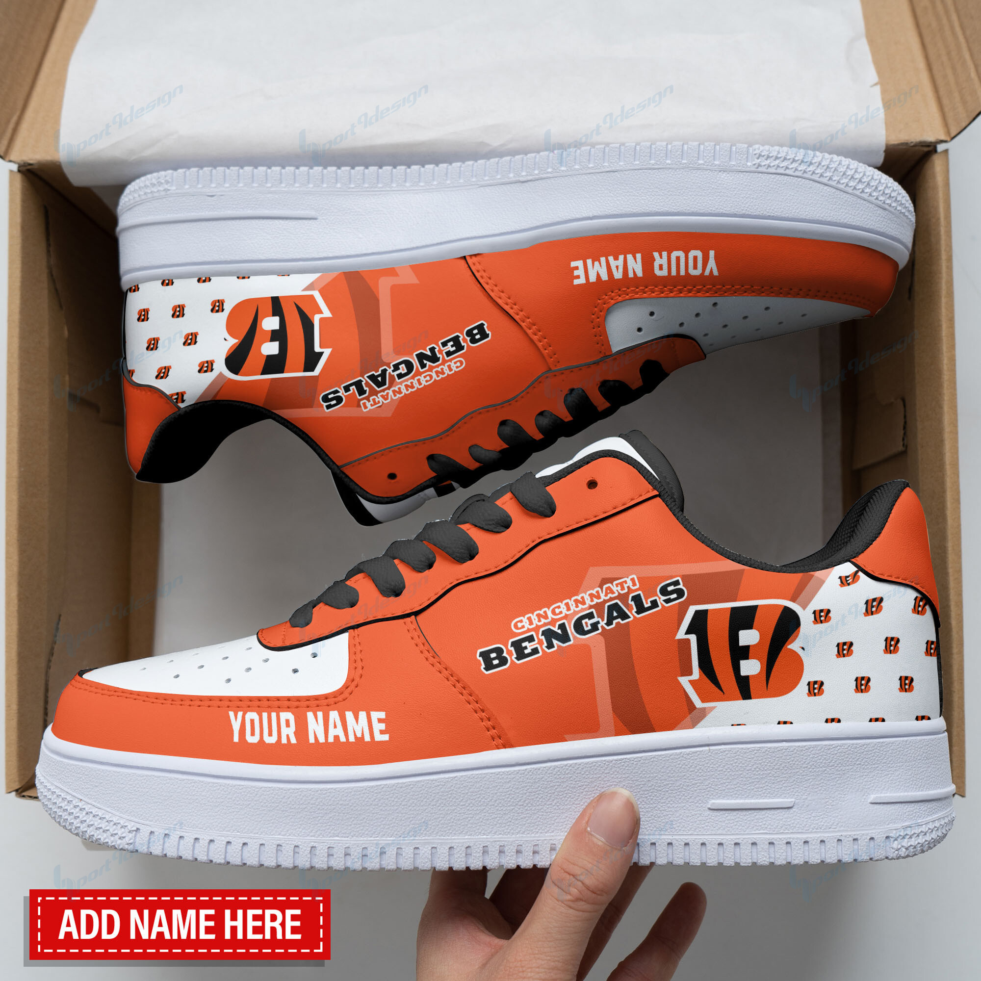 Cincinnati Bengals Personalized Air Force 1 Shoes Bg130 For Men Women