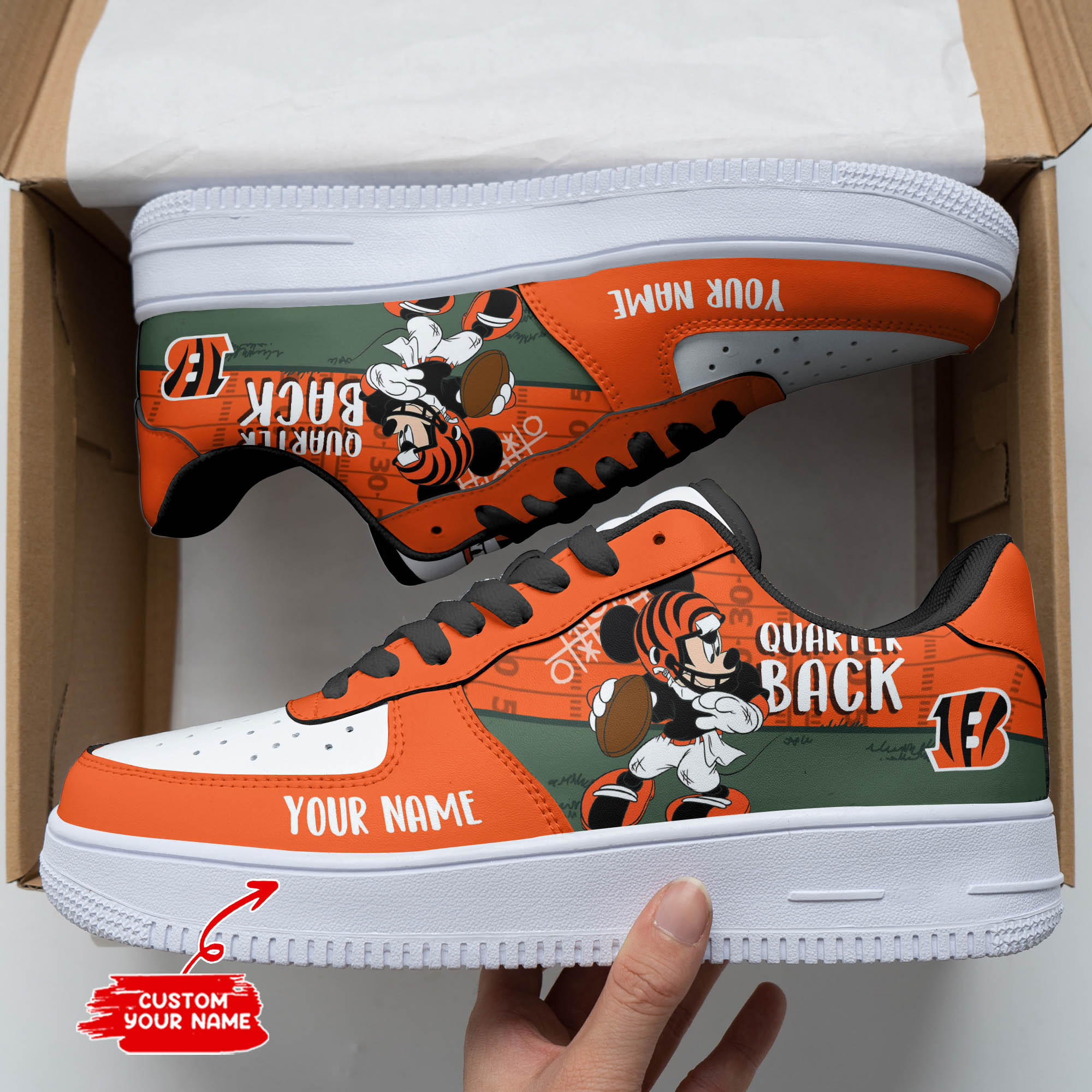 Cincinnati Bengals Personalized Air Force 1 Shoes Bg250 For Men Women