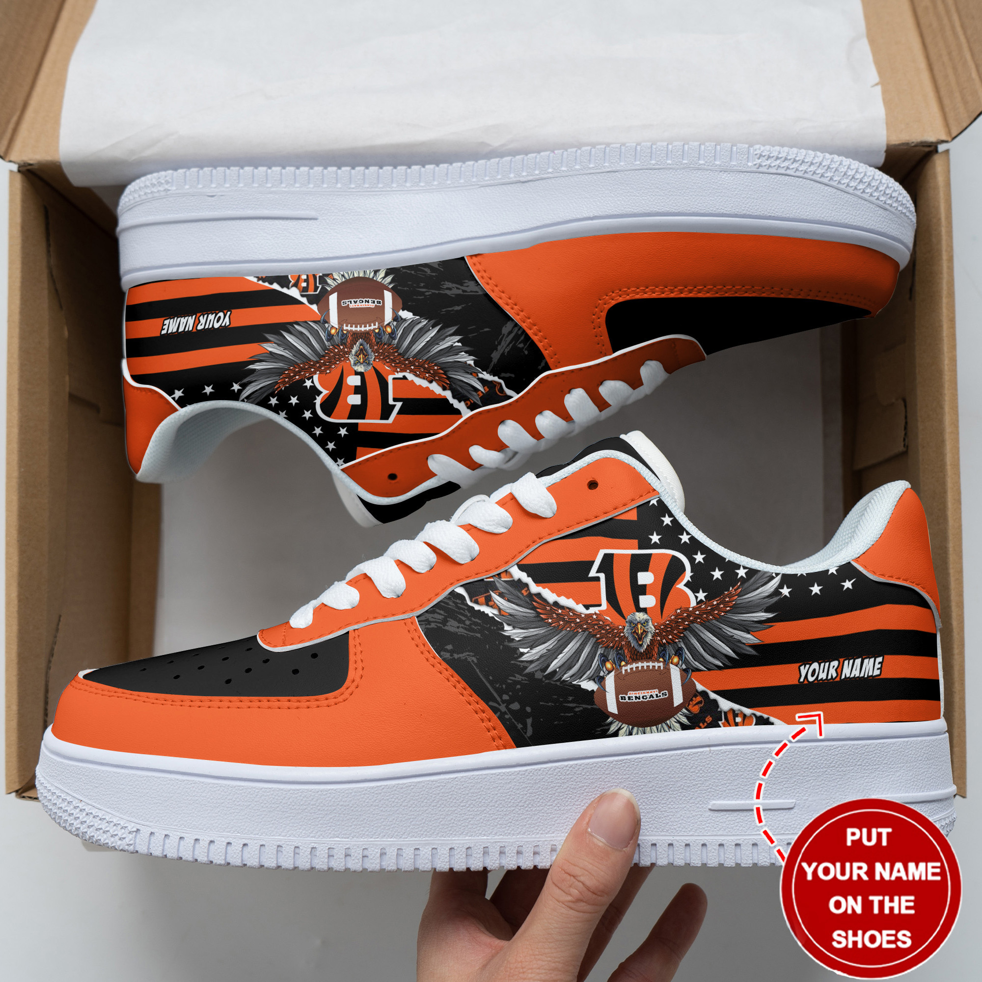 Cincinnati Bengals Personalized Air Force 1 Shoes Bg178 For Men Women