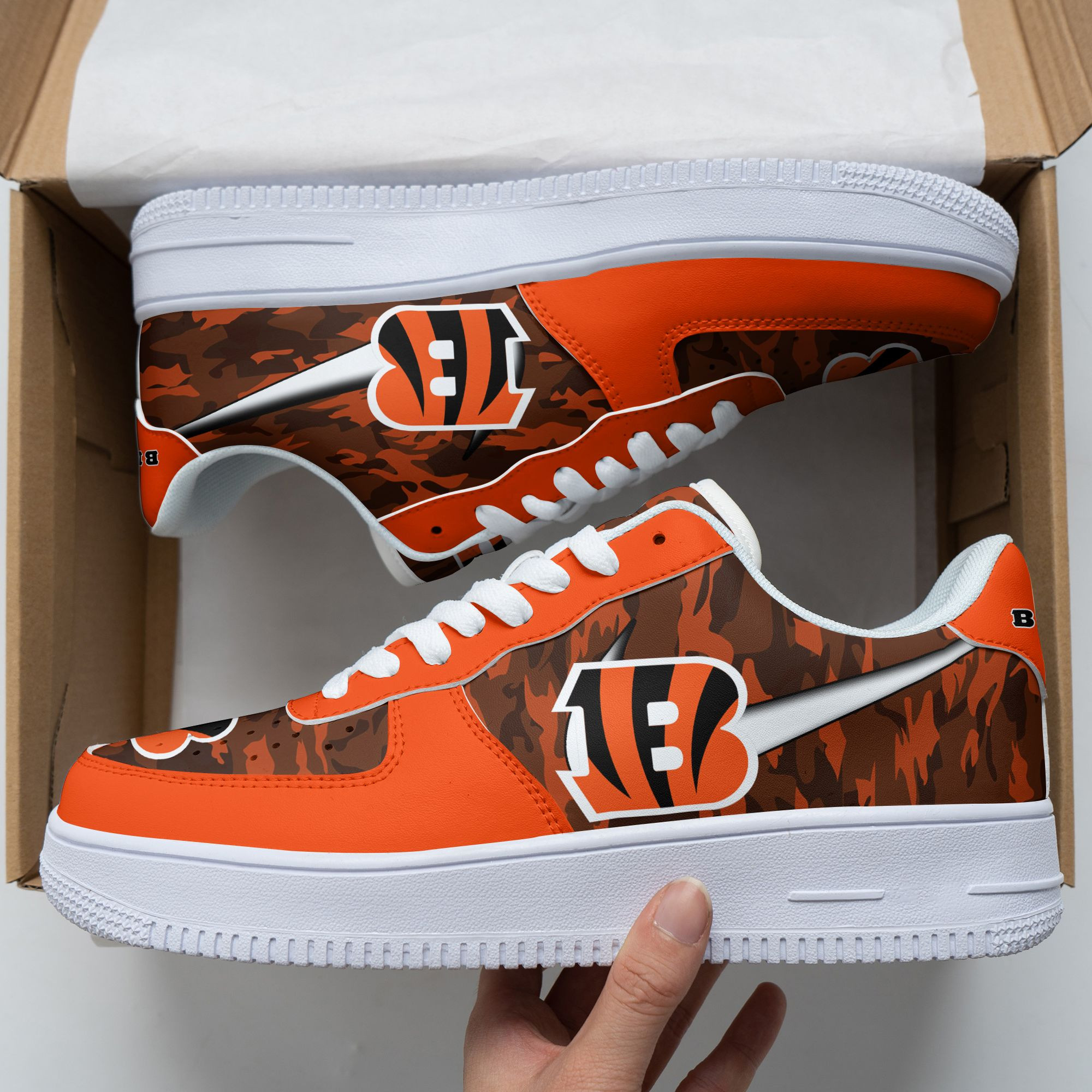 Cincinnati Bengals Air Force 1 Shoes 261 For Men Women