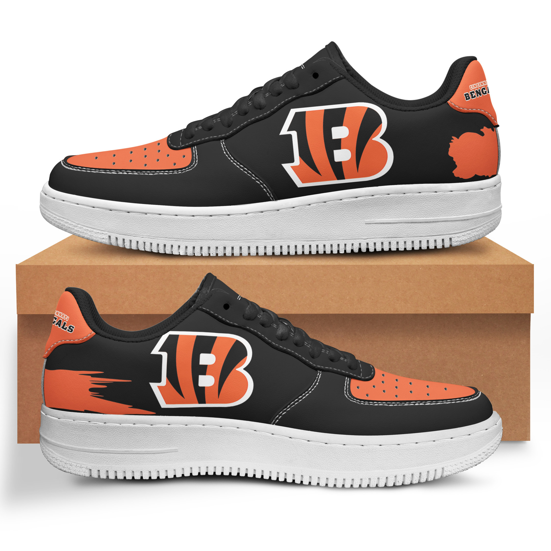 Cincinnati Bengals Air Force 1 Shoes 355 For Men Women