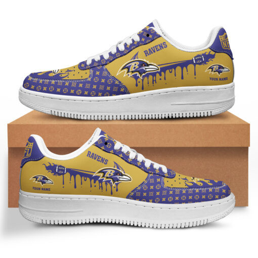 Baltimore Ravens Air Force 1 Shoes Bg46 For Men Women