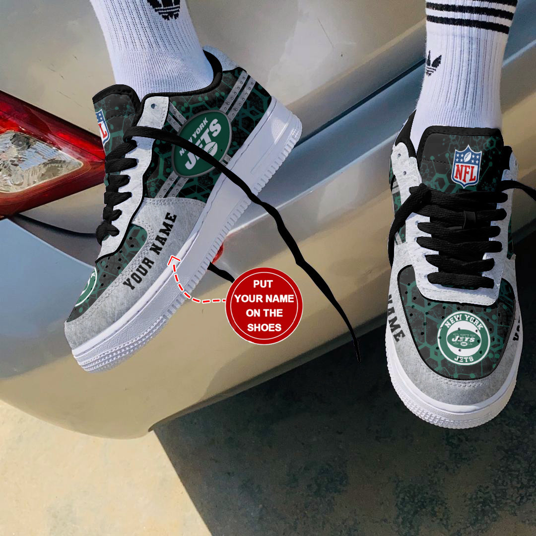 New York Jets Personalized Air Force 1 Shoes Bg186 For Men Women