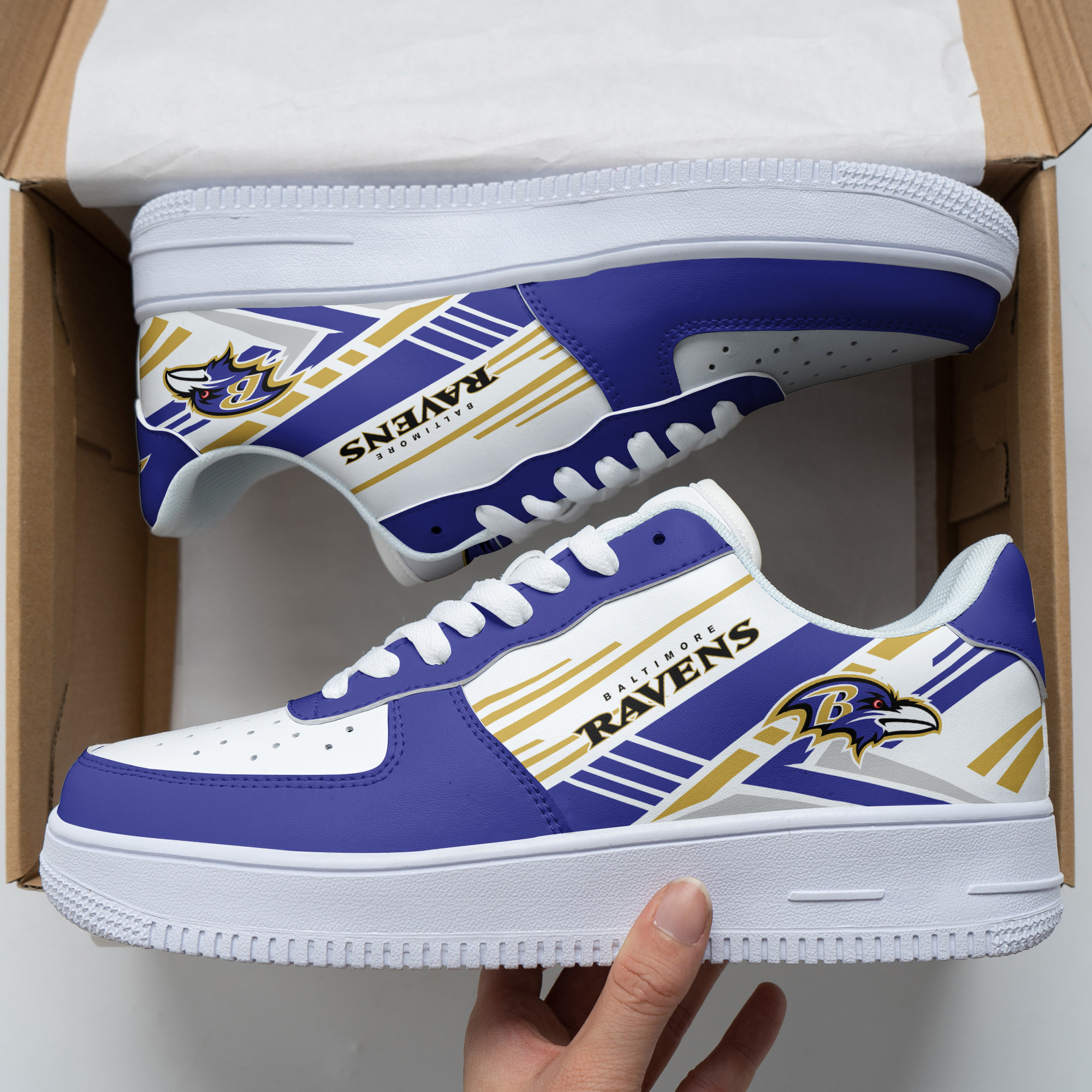 Baltimore Ravens Air Force 1 Shoes 343 For Men Women