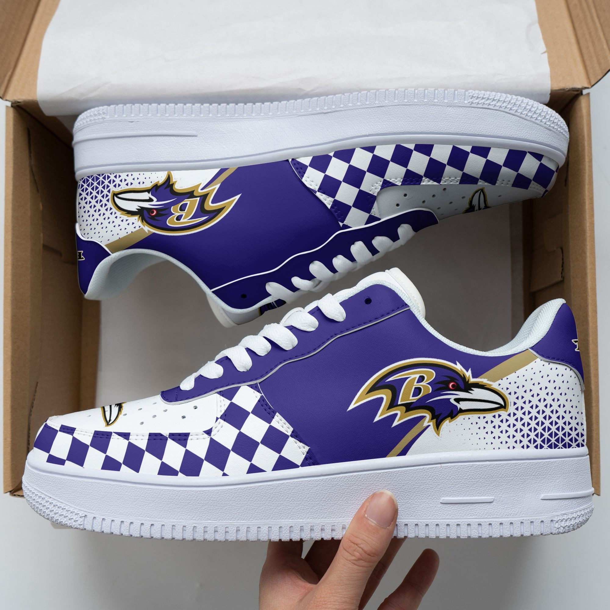 Baltimore Ravens Air Force 1 Shoes 201 For Men Women