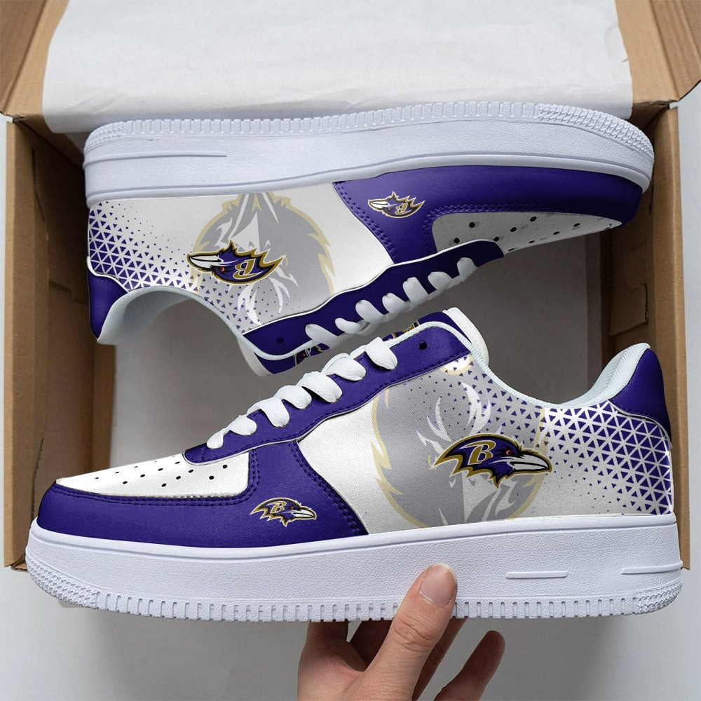Nfl Baltimore Ravens Airforce 1 Sneakers For Men Women Style Special 