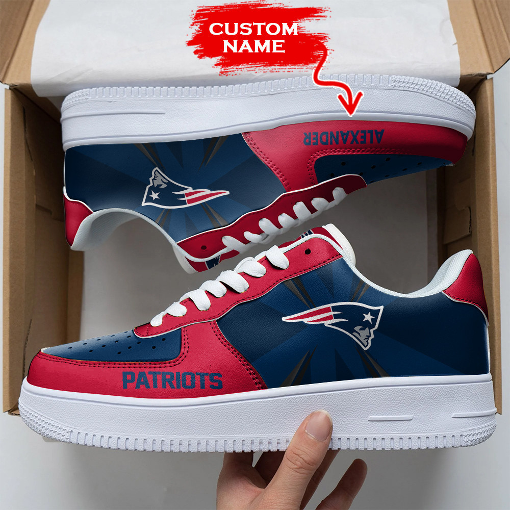 Nfl New England Patriots Custom Air Force 1 Sneakers For Men Women