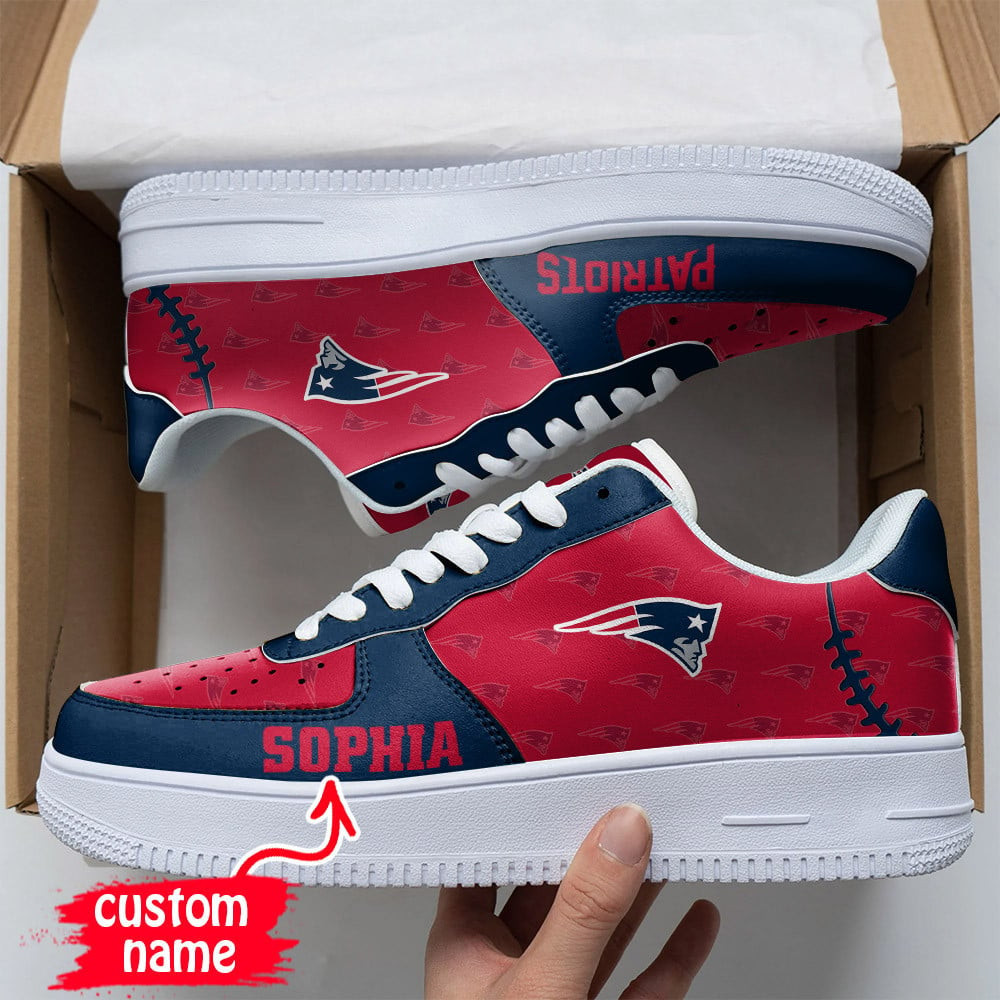 Nfl New England Patriots Airforce 1 Sneakers For Men Women