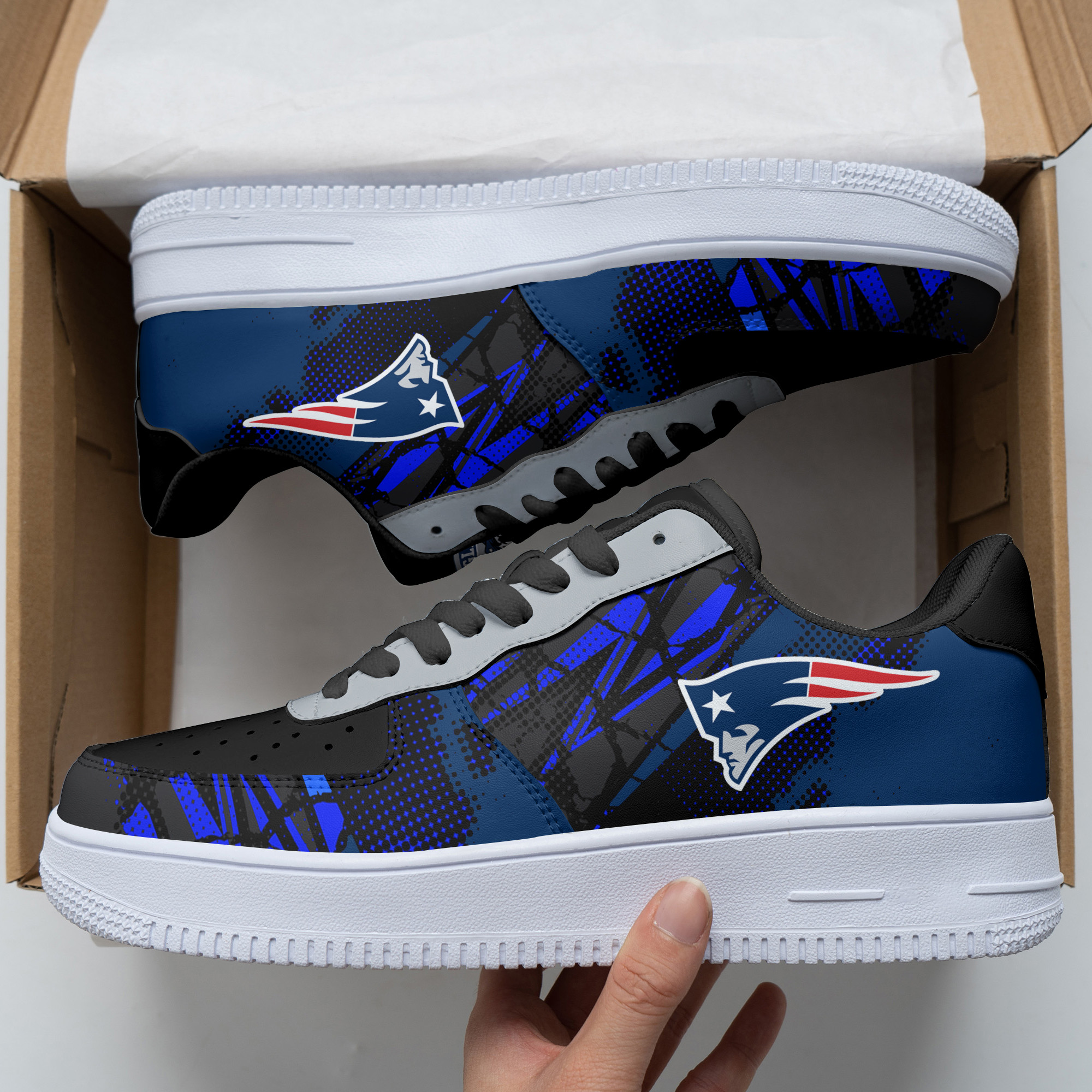New England Patriots Air Force 1 Shoes 335 For Men Women