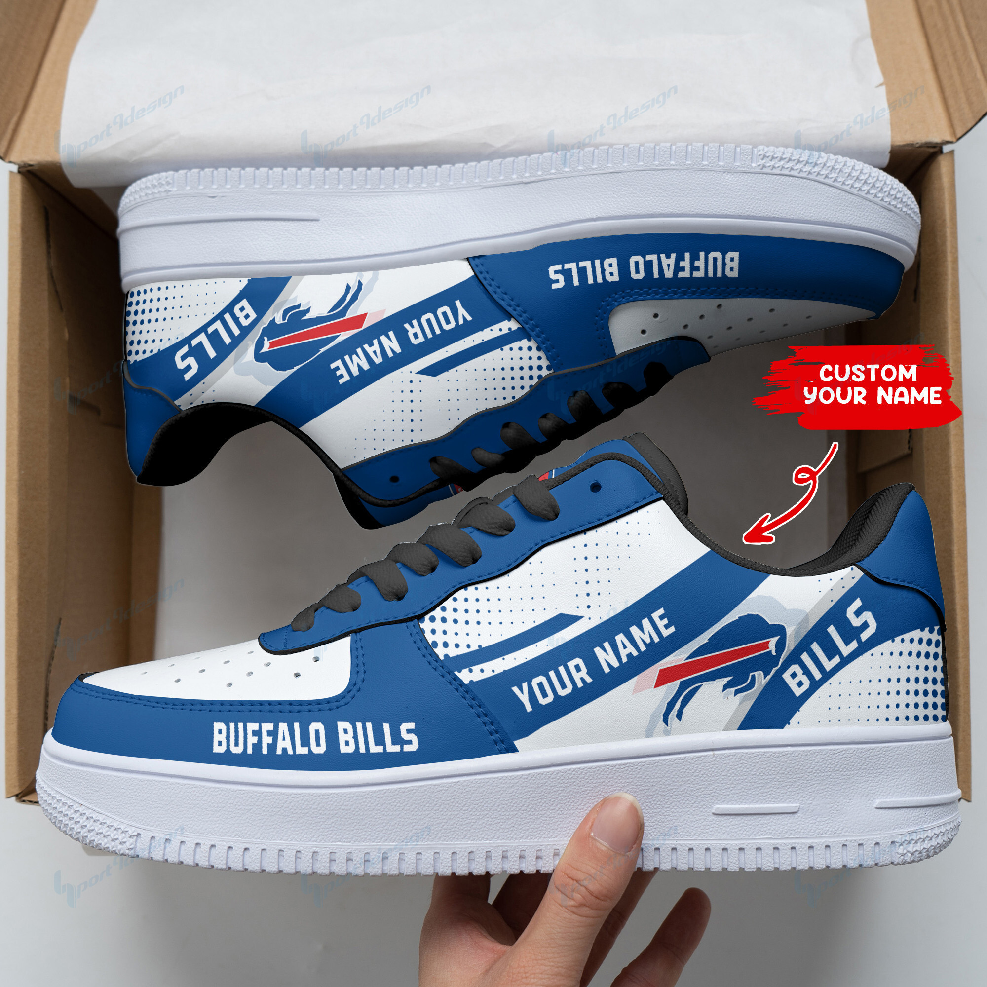 Buffalo Bills Personalized Air Force 1 Shoes Bg121 For Men Women