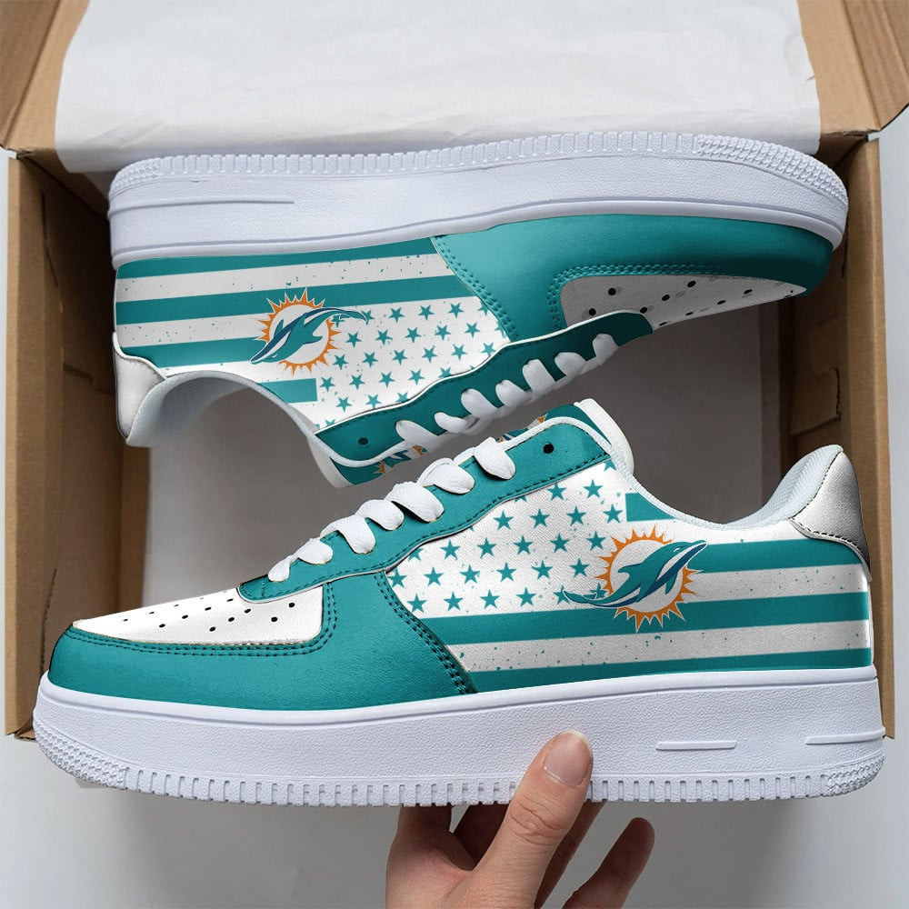 Nfl Miami Dolphins Air Force 1 Sneakers For Men Women