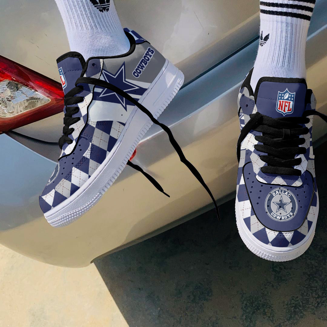 Dallas Cowboys Air Force 1 Shoes Bg158 For Men Women
