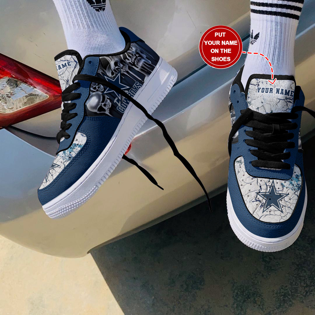 Dallas Cowboys Personalized Air Force 1 Shoes Bg189 For Men Women