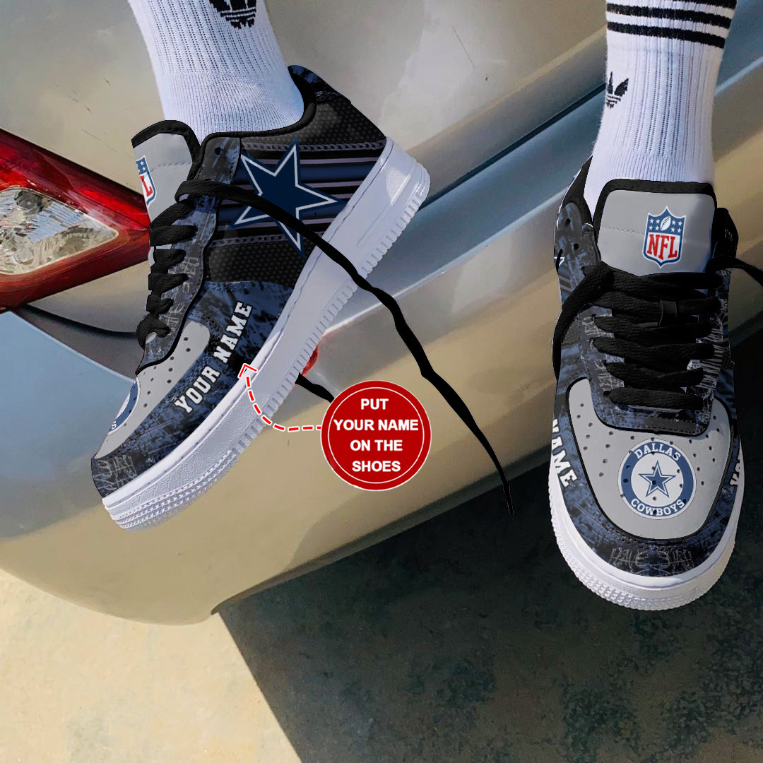 Dallas Cowboys Personalized Air Force 1 Shoes Bg182 For Men Women