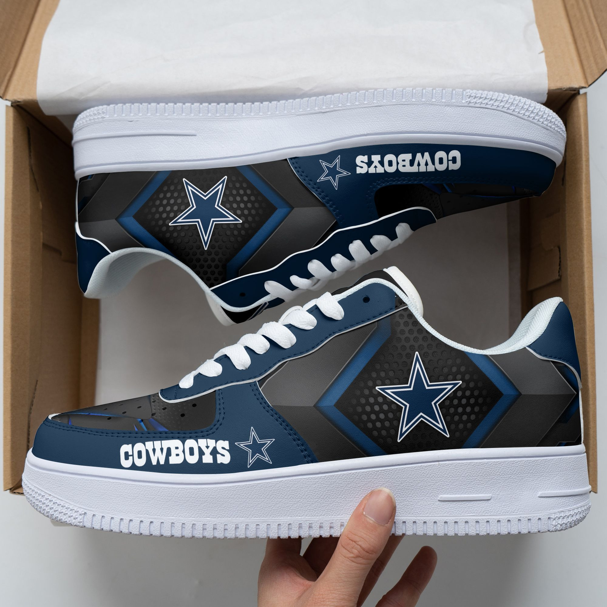 Dallas Cowboys Air Force 1 Shoes 191 For Men Women