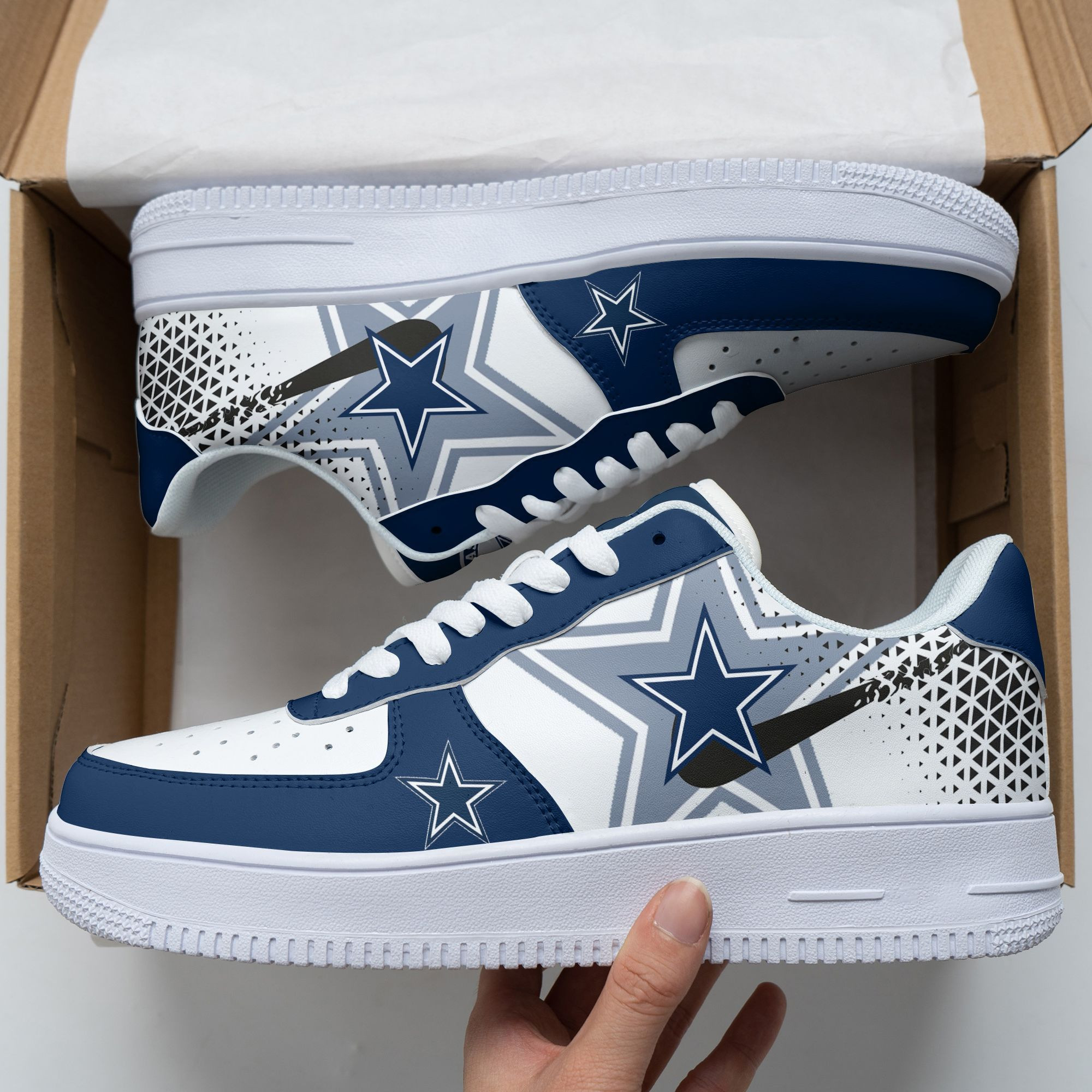 Dallas Cowboys Air Force 1 Shoes 186 For Men Women