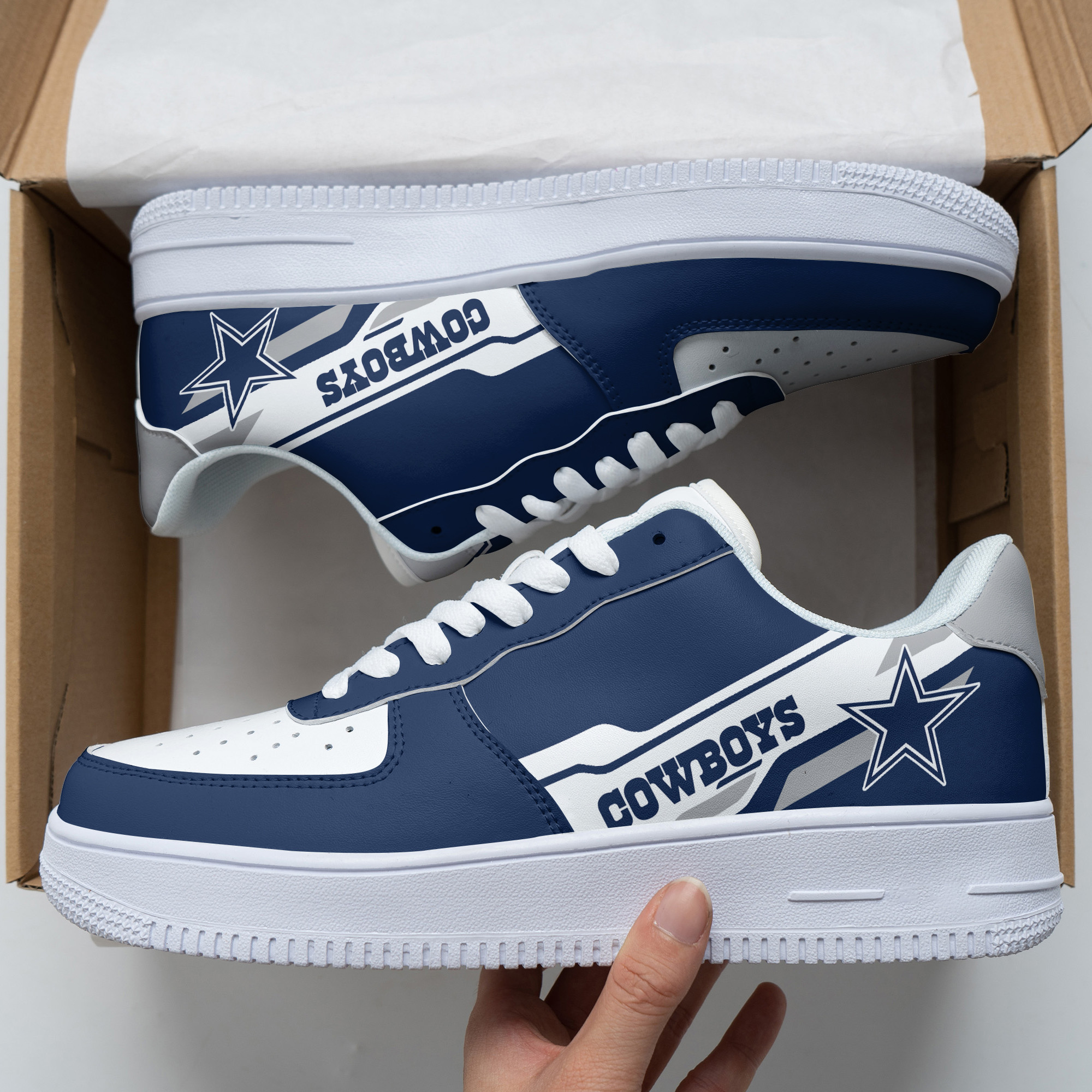Dallas Cowboys Air Force 1 Shoes 291 For Men Women