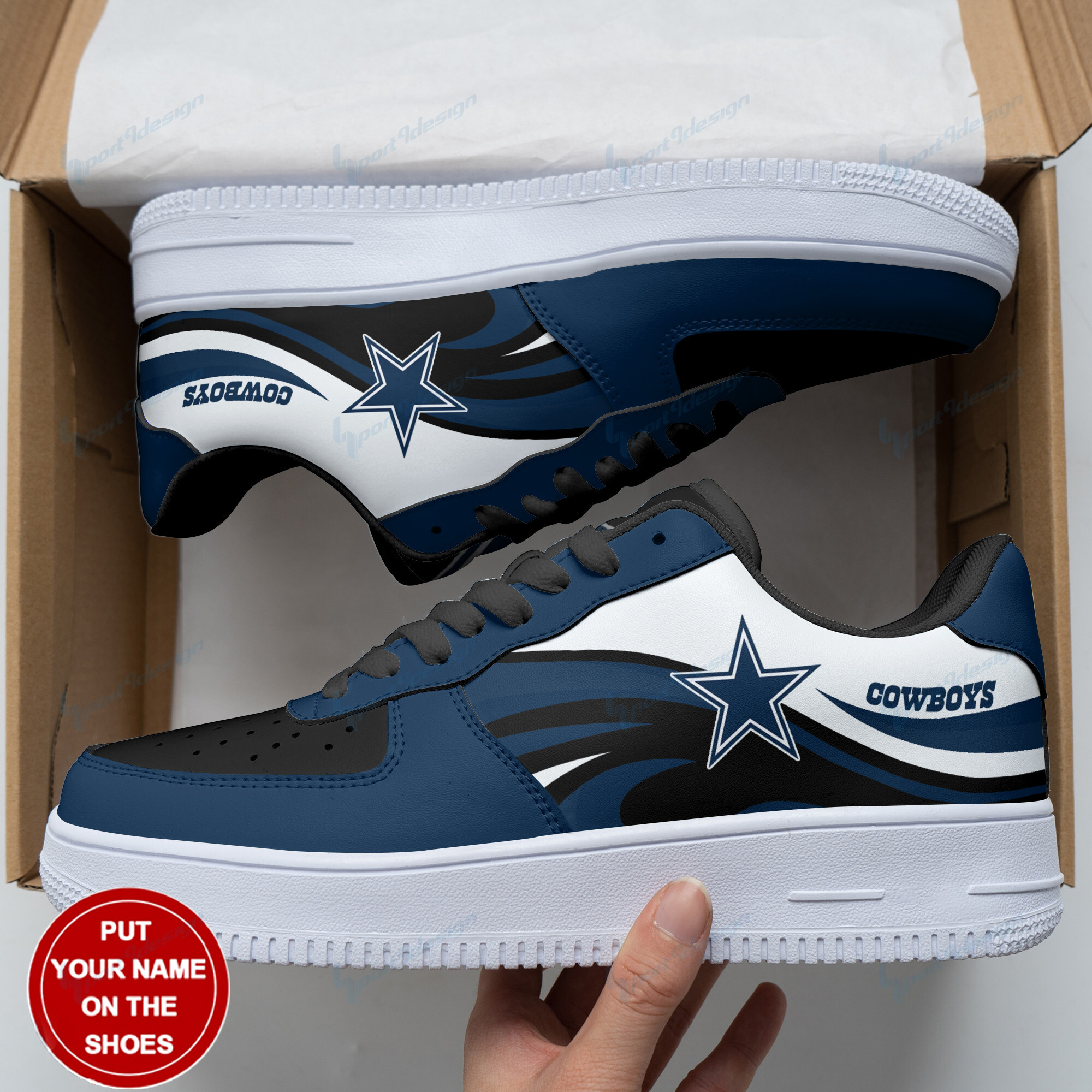Dallas Cowboys Personalized Air Force 1 Shoes Bg99 For Men Women