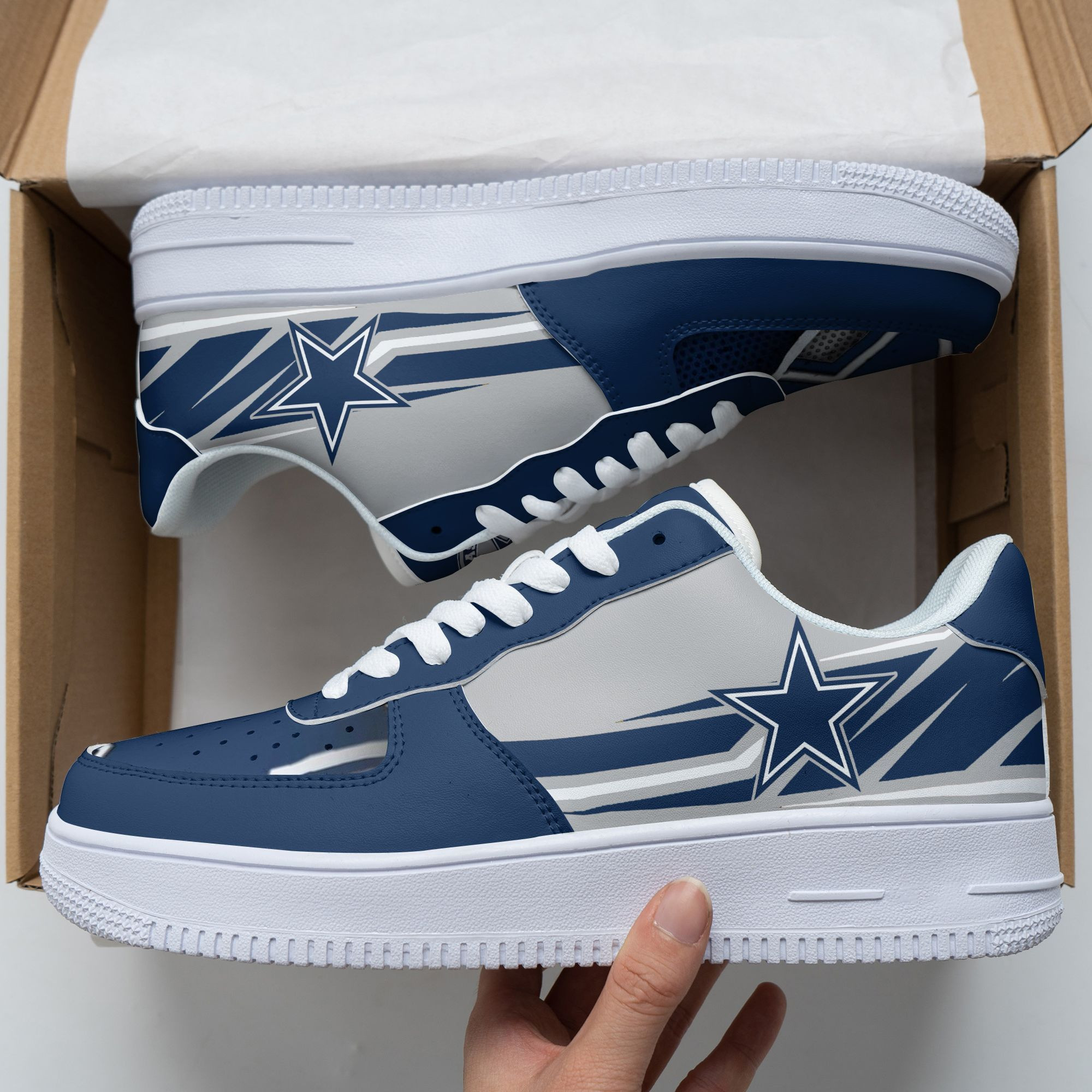 Dallas Cowboys Air Force 1 Shoes 167 For Men Women
