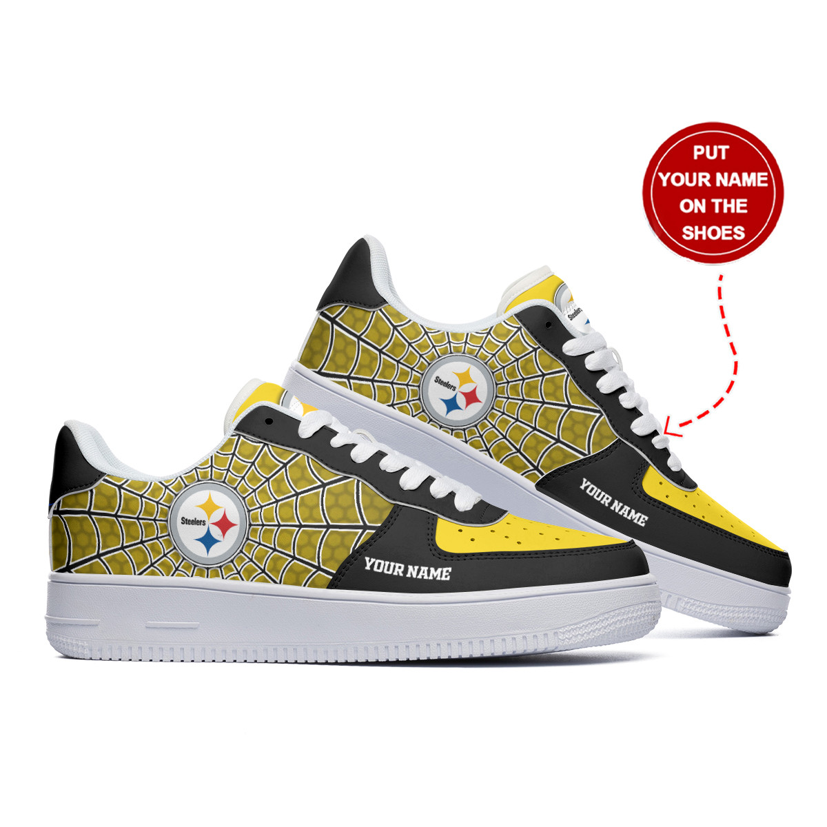 Pittsburgh Steelers Personalized Air Force 1 Shoes Bg305 For Men Women