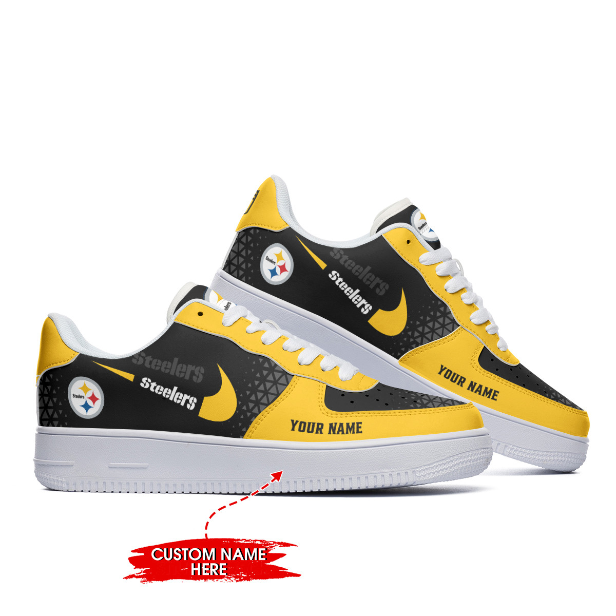Pittsburgh Steelers Personalized Air Force 1 Shoes Bg291 For Men Women