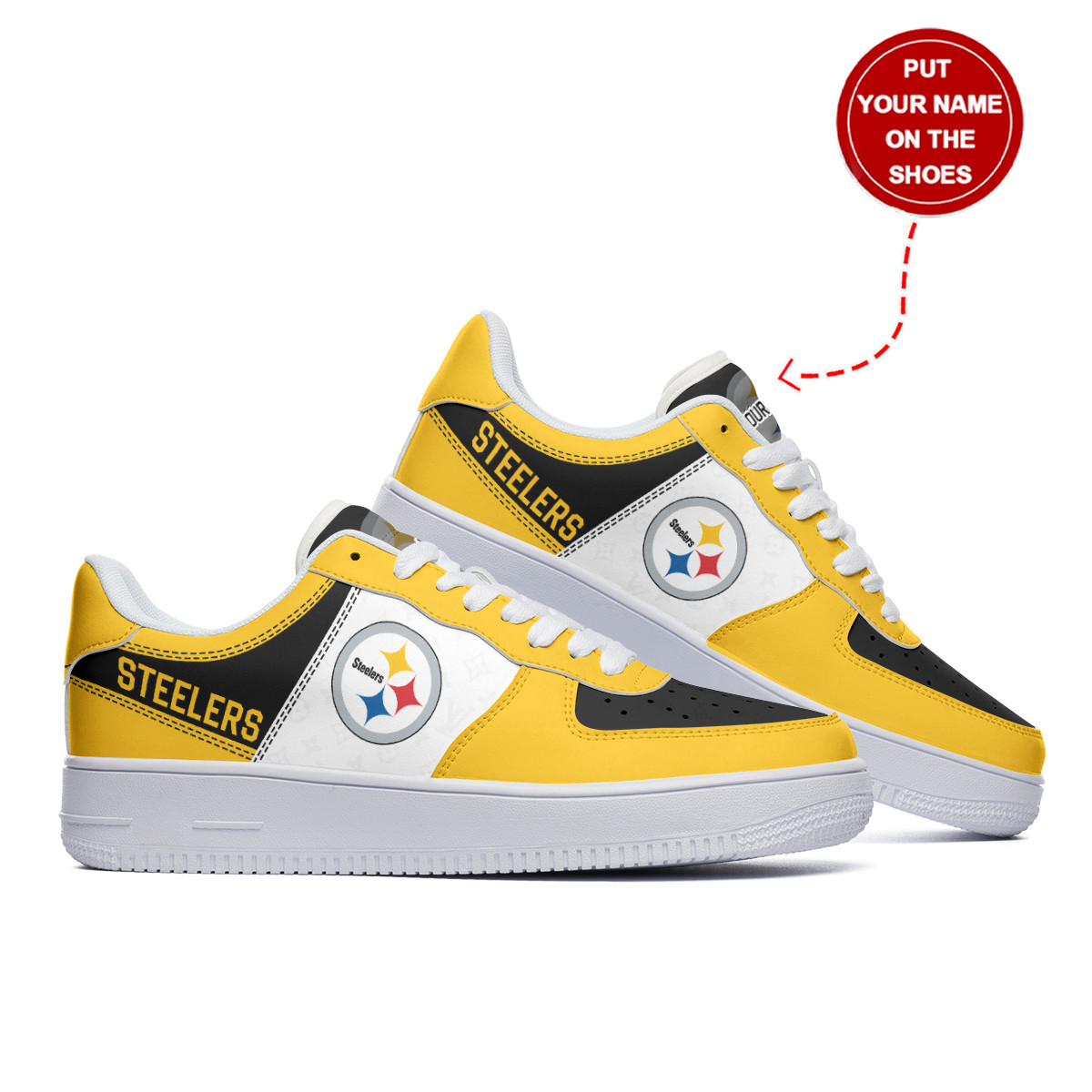 Pittsburgh Steelers Personalized Air Force 1 Shoes Bg300 For Men Women