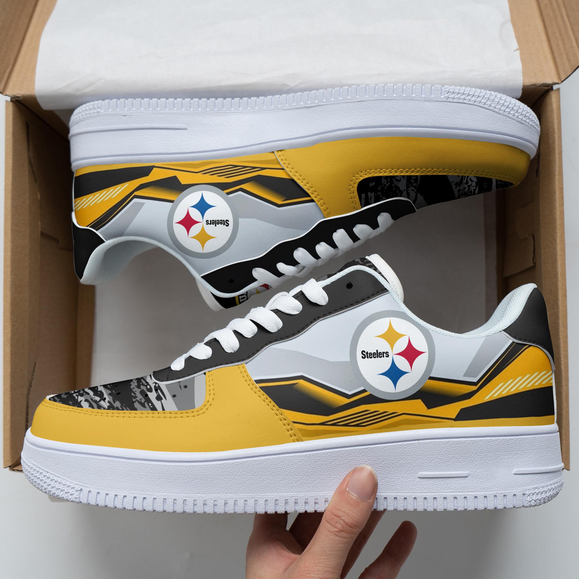 Pittsburgh Steelers Air Force 1 Shoes Bg88 For Men Women