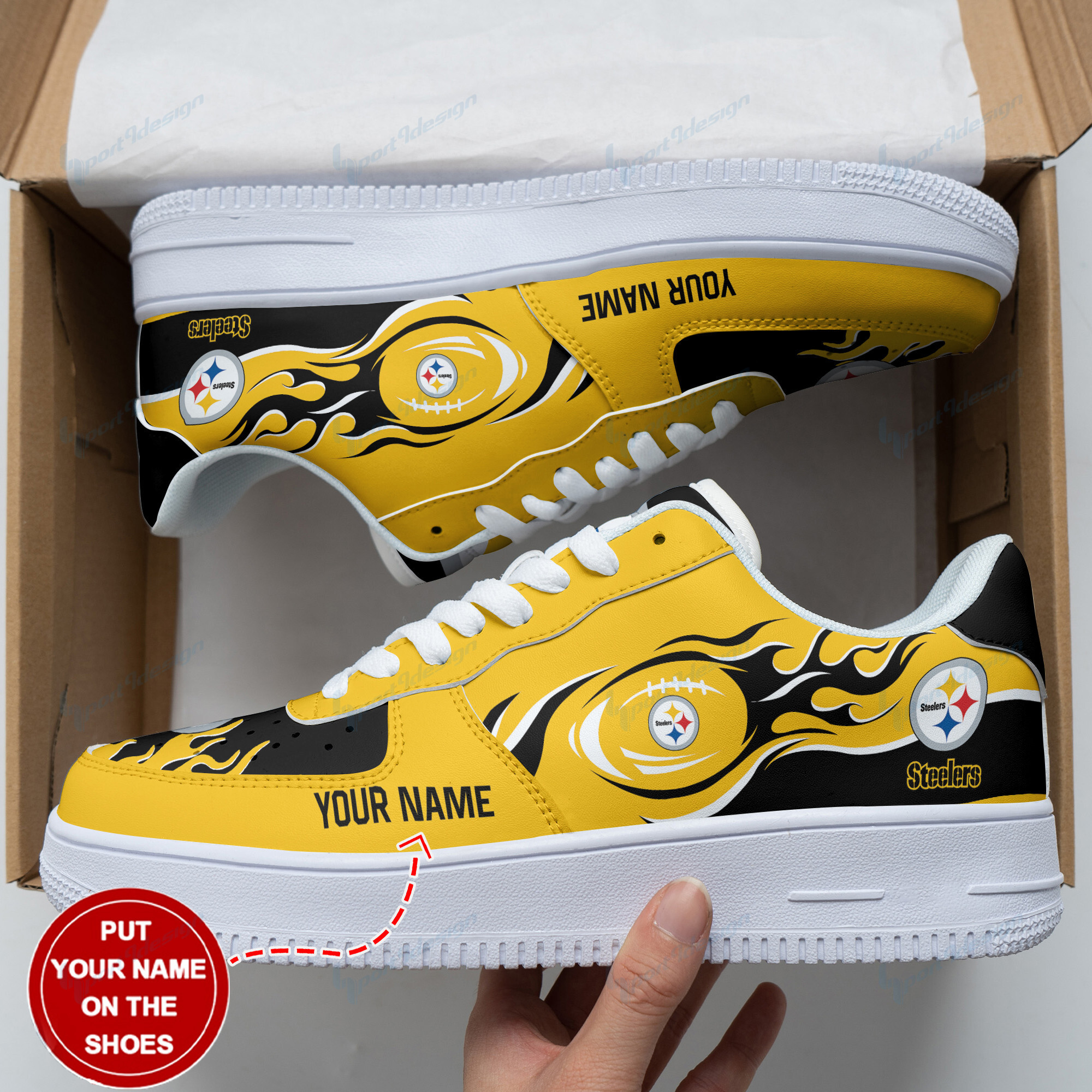 Pittsburgh Steelers Personalized Air Force 1 Shoes Bg133 For Men Women