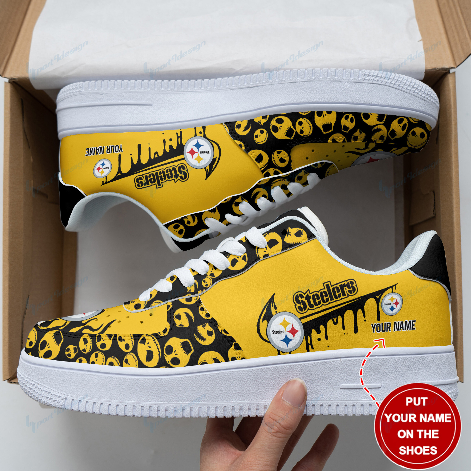Pittsburgh Steelers Personalized Air Force 1 Shoes Bg115 For Men Women