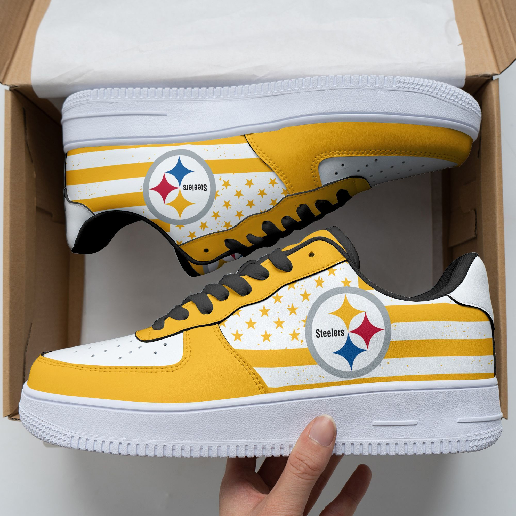 Pittsburgh Steelers Air Force 1 Shoes 218 For Men Women
