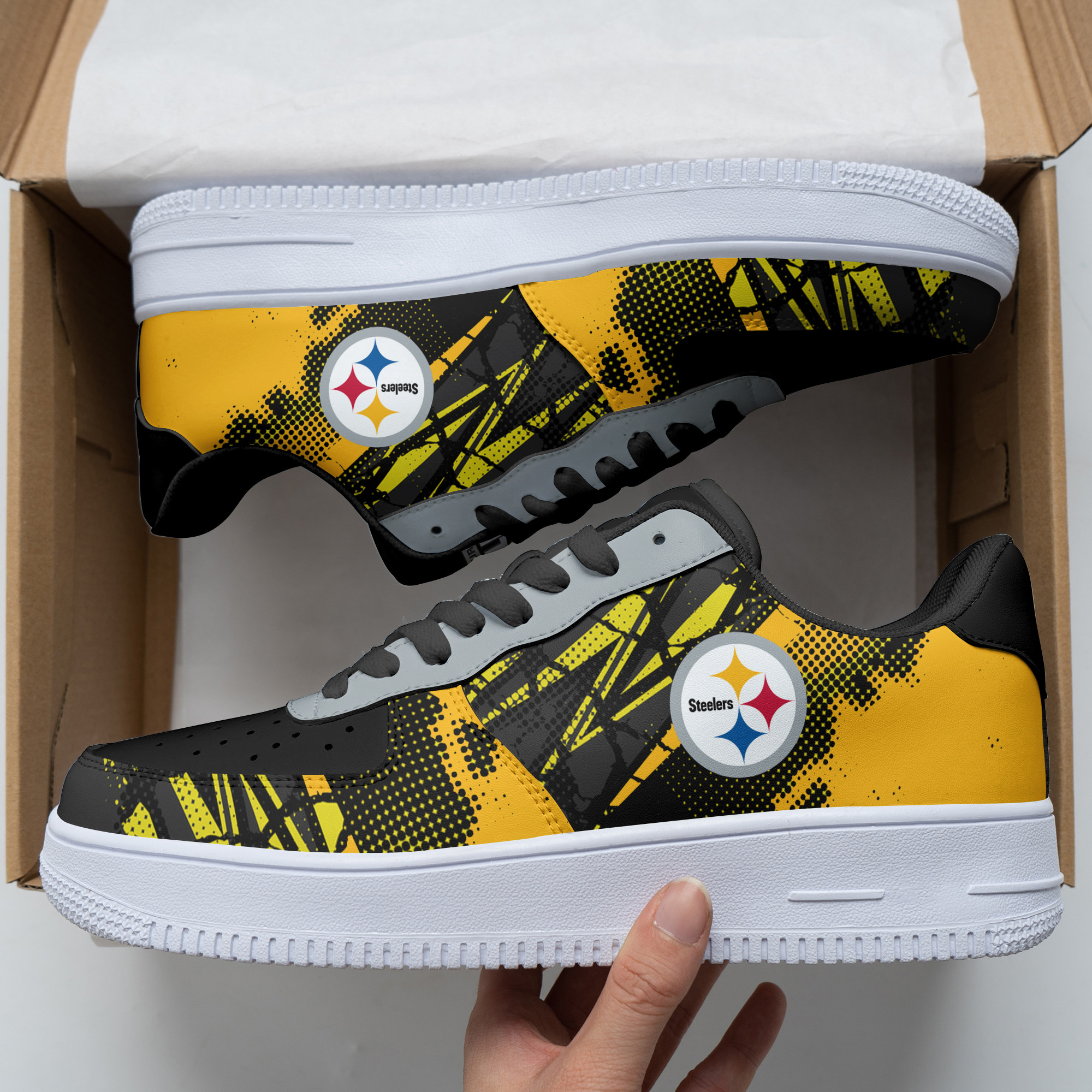 Pittsburgh Steelers Air Force 1 Shoes 336 For Men Women