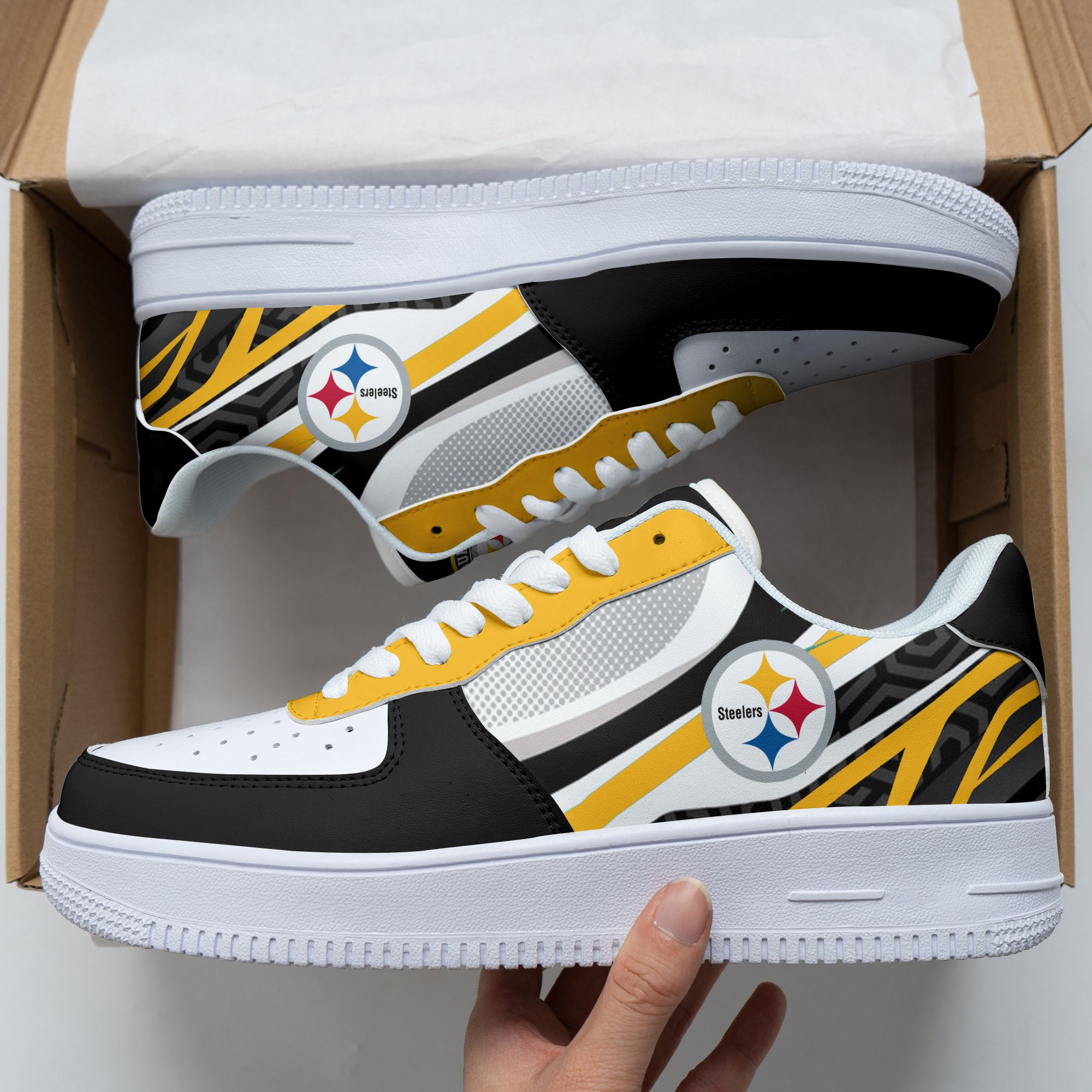 Pittsburgh Steelers Air Force 1 Shoes 271 For Men Women