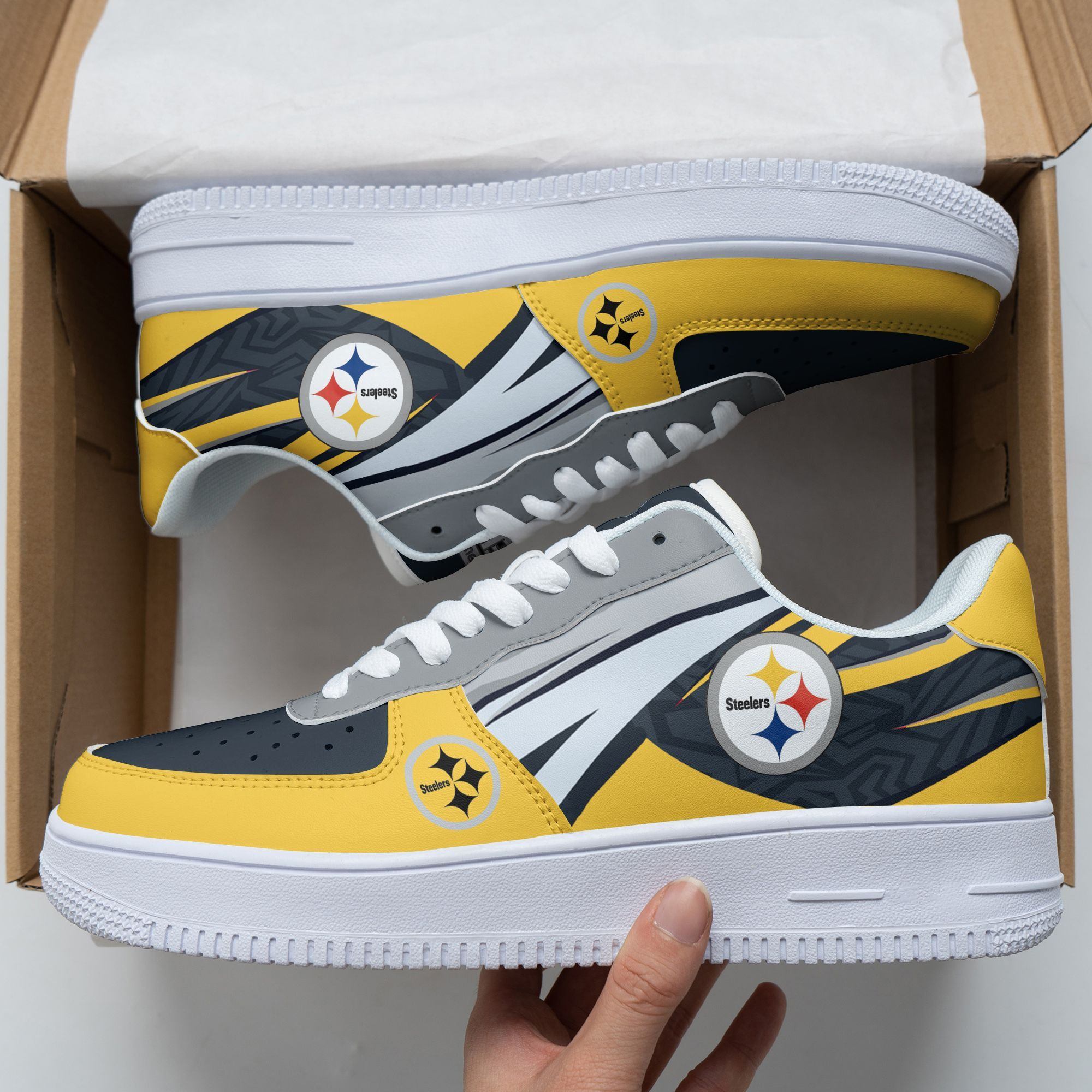 Pittsburgh Steelers Air Force 1 Shoes 225 For Men Women