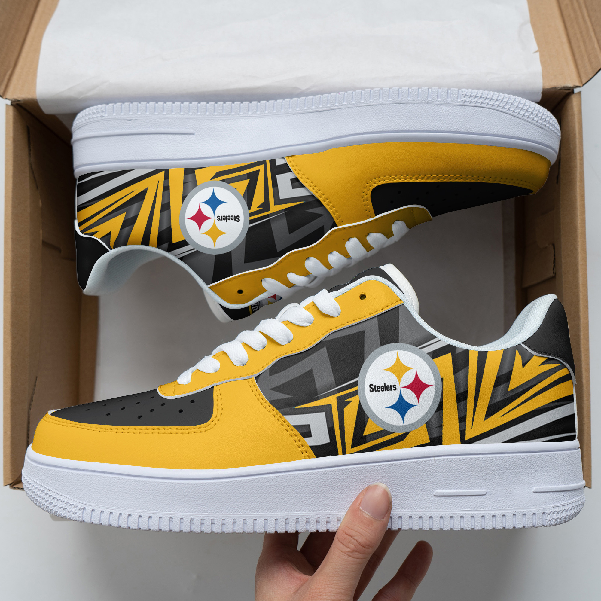 Pittsburgh Steelers Air Force 1 Shoes 285 For Men Women