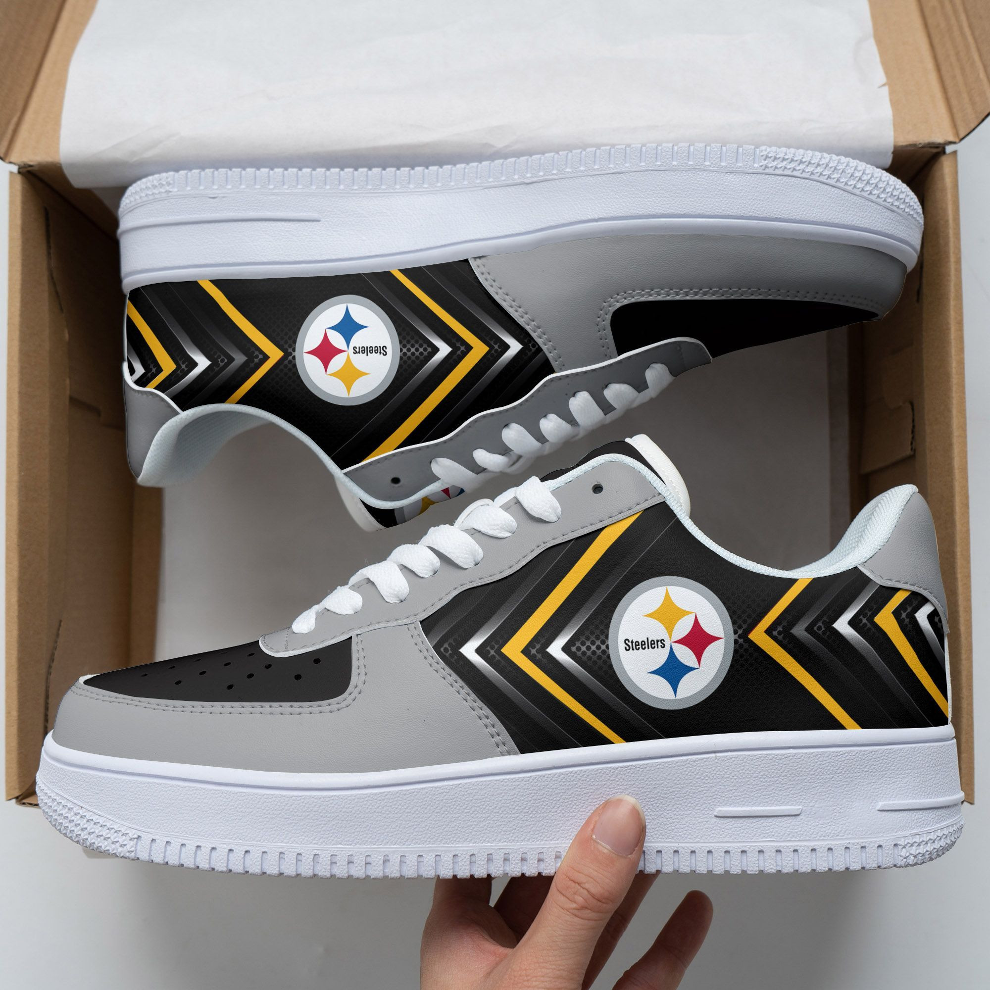 Pittsburgh Steelers Air Force 1 Shoes 238 For Men Women