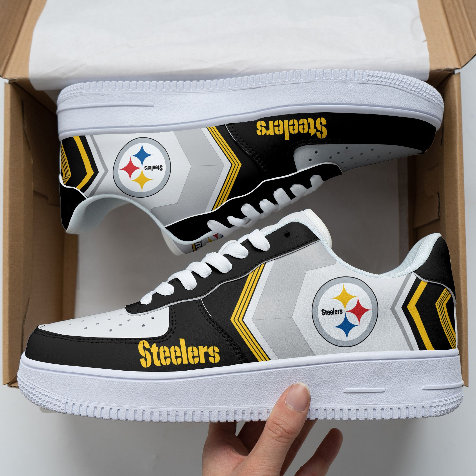 Pittsburgh Steelers Air Force 1 Shoes 153 For Men Women