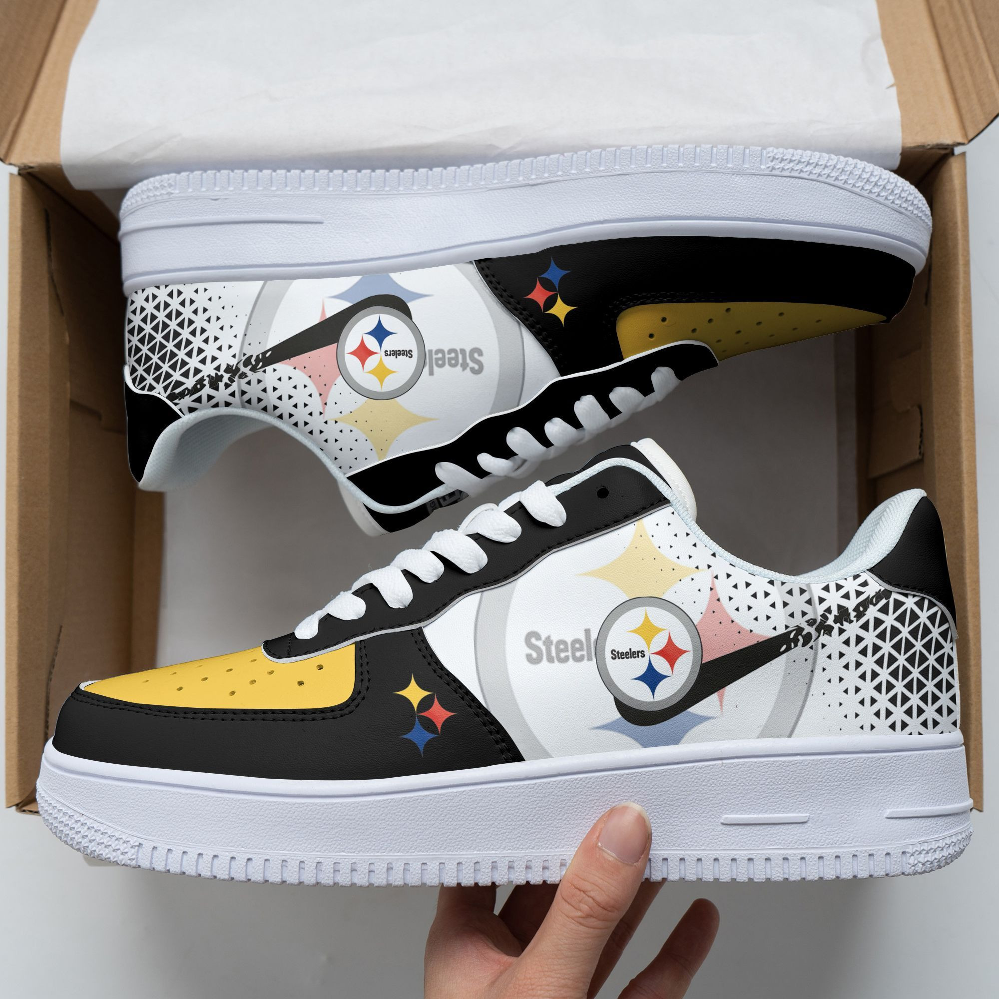 Pittsburgh Steelers Air Force 1 Shoes 180 For Men Women