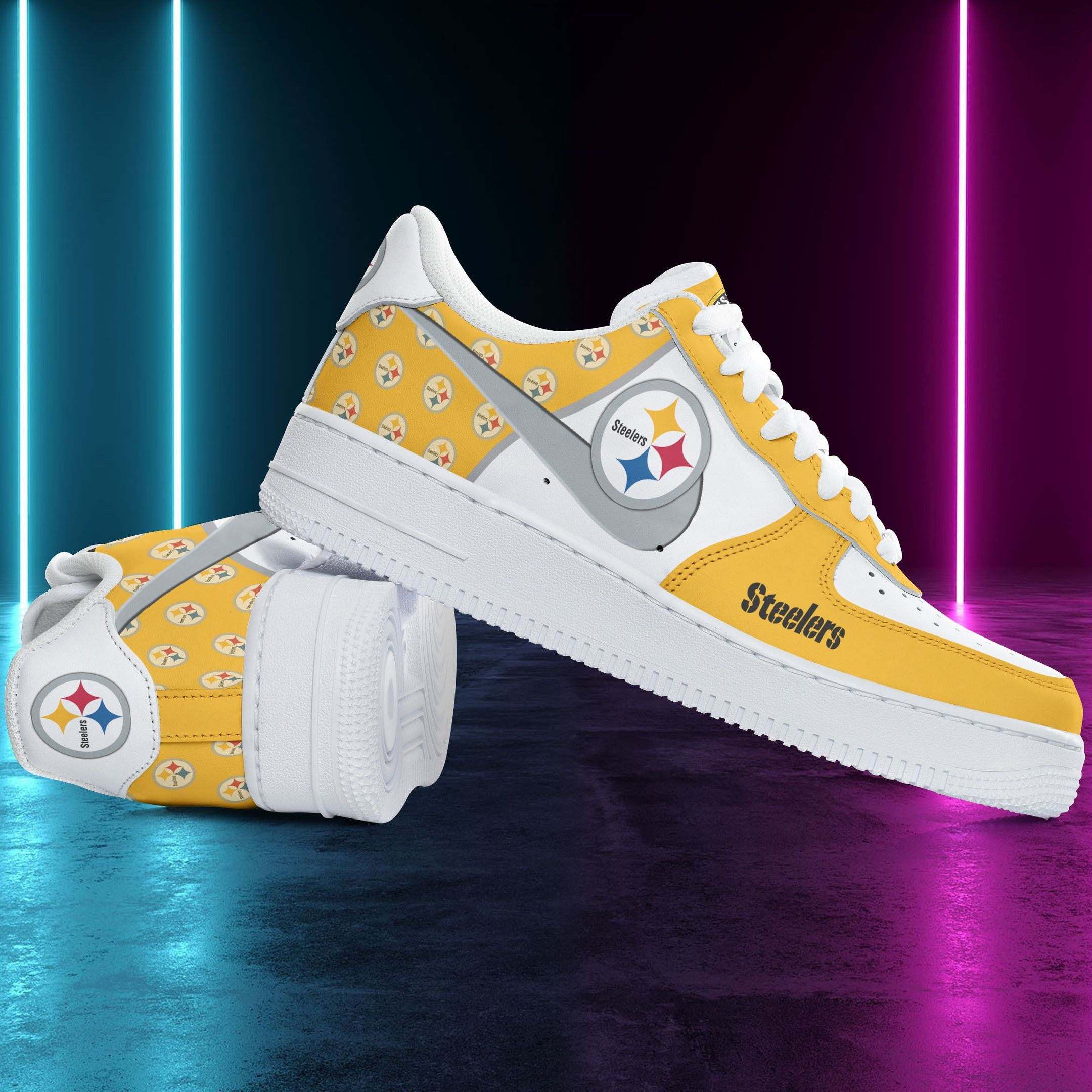 Pittsburgh Steelers Air Force 1 Shoes 176 For Men Women