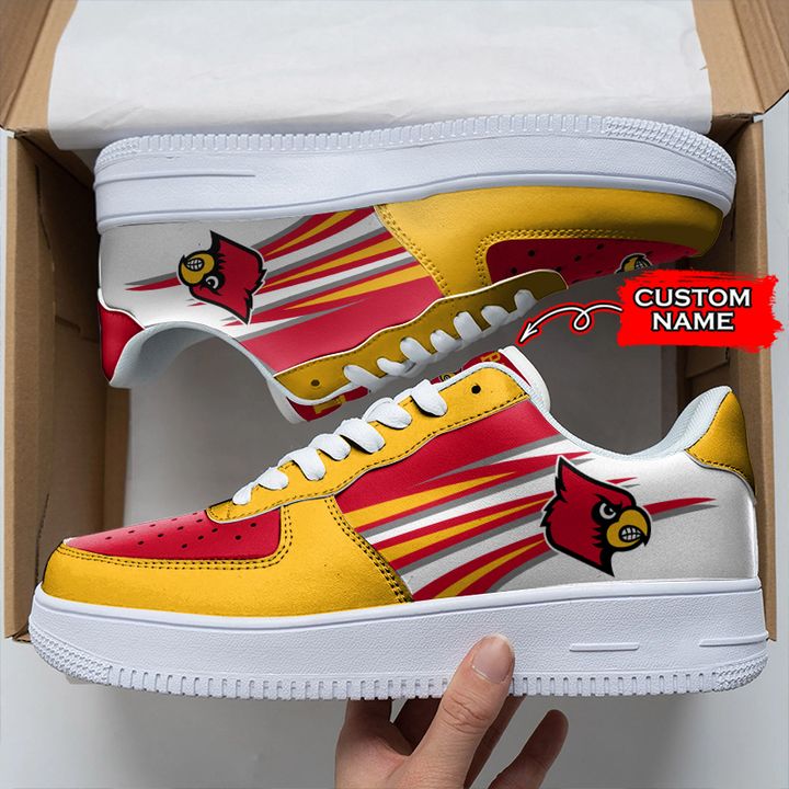 Ncaa Louisville Cardinals Custom Name Air Force 1 1000103 For Men Women