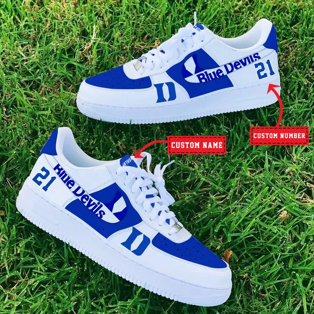 Duke Blue Devils Ncaa Sport Team Air Force 1 Sneakers Shoes For Men And Women 715Au-1343 For Men Women