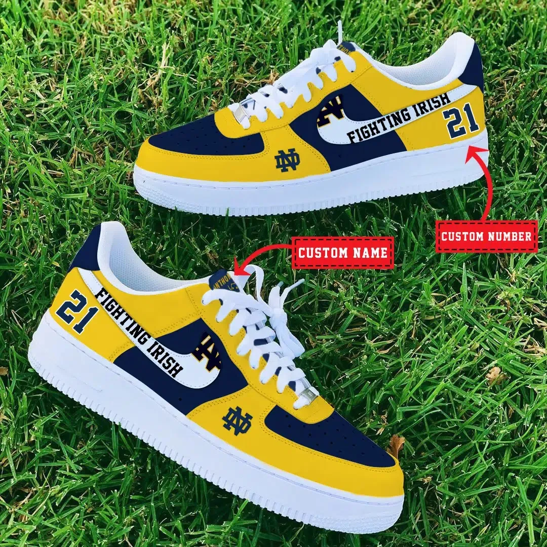 Notre Dame Fighting Irish Ncaa Sport Team Air Force 1 Sneakers Shoes For Men And Women 615Oa-6882 For Men Women