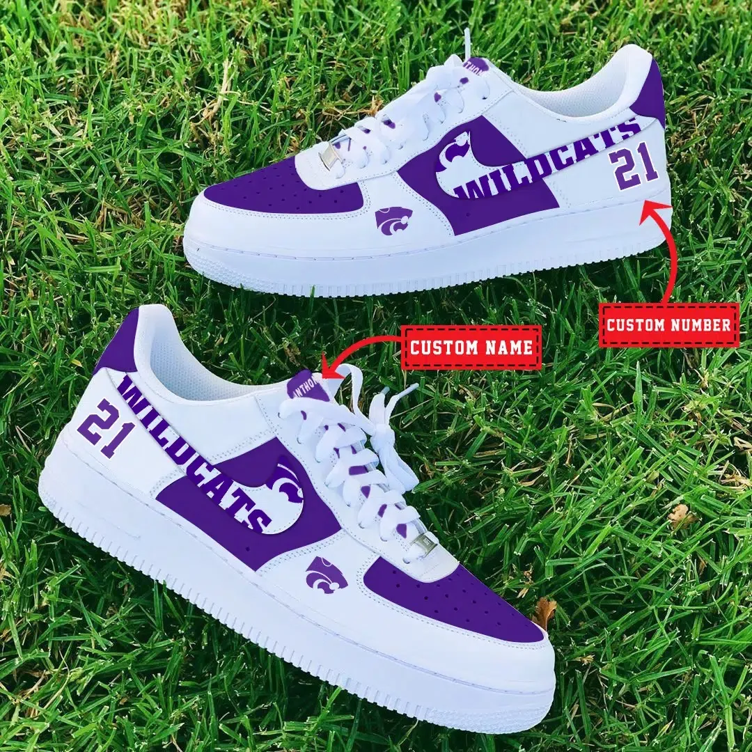 Kansas State Wildcats Ncaa Sport Team Air Force 1 Sneakers Shoes For Men And Women 939Qv-4571 For Men Women