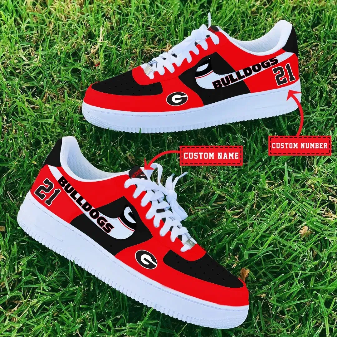 Georgia Bulldogs Ncaa Sport Team Air Force 1 Sneakers Shoes For Men And Women 953Do-8681 For Men Women