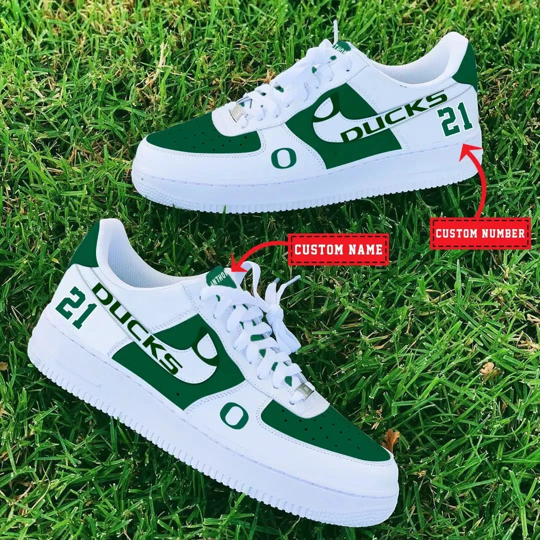 Oregon Ducks Ncaa Sport Team Air Force 1 Sneakers Shoes For Men And Women 515Zy-5736 For Men Women