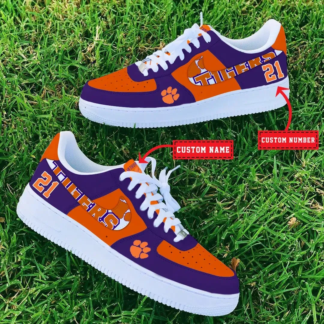 Clemson Tigers Ncaa Sport Team Air Force 1 Sneakers Shoes For Men And Women 251Nb-6842 For Men Women