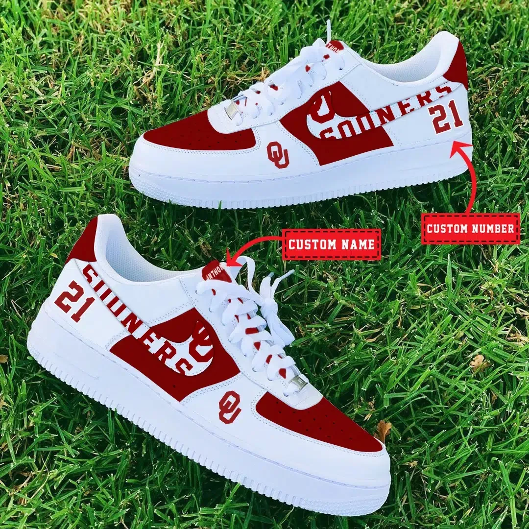 Oklahoma Sooners Ncaa Sport Team Air Force 1 Sneakers Shoes For Men And Women 882Uc-4785 For Men Women