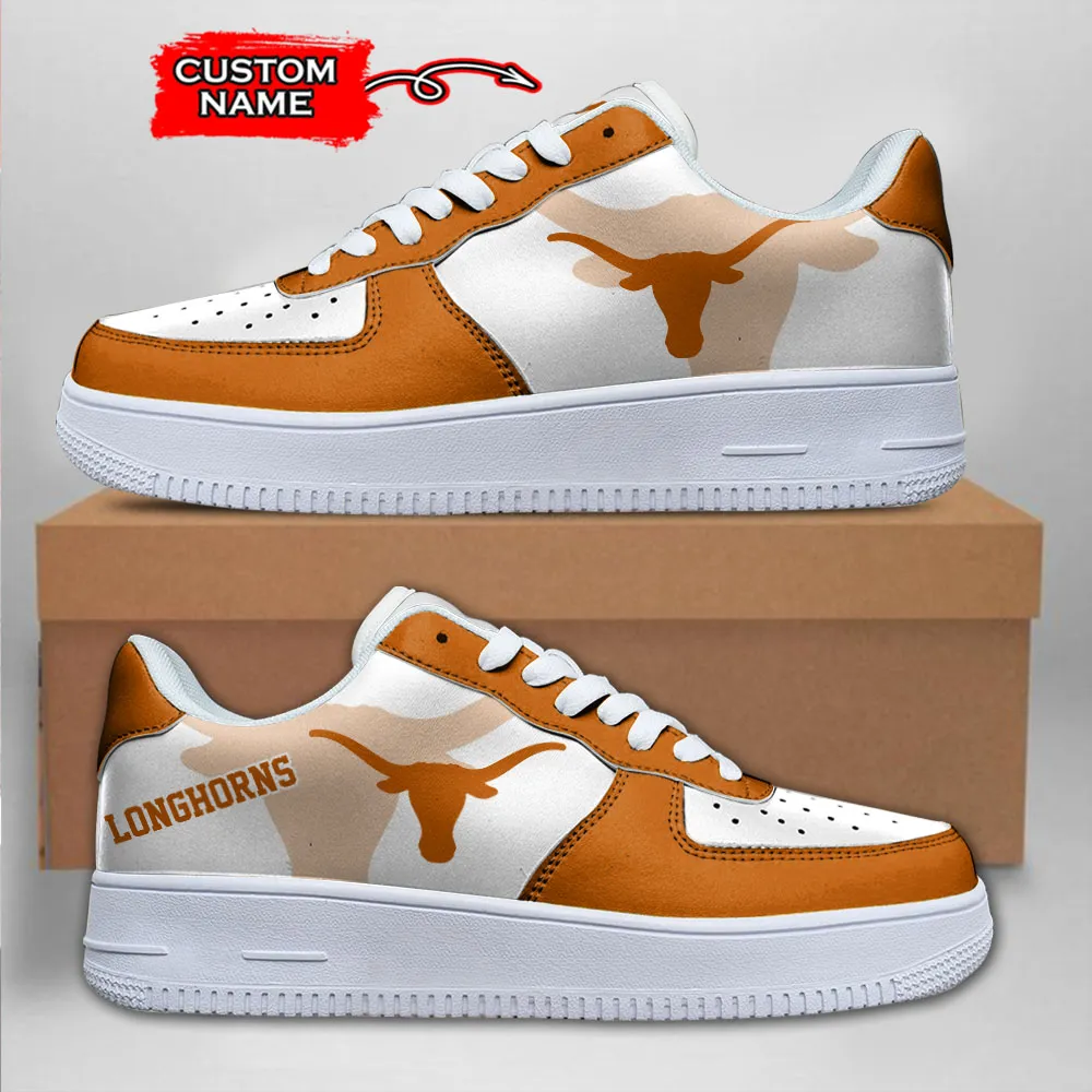 Texas Longhorns Ncaa Sport Team Air Force 1 Sneakers Shoes For Men And Women 749Tn-8169 For Men Women